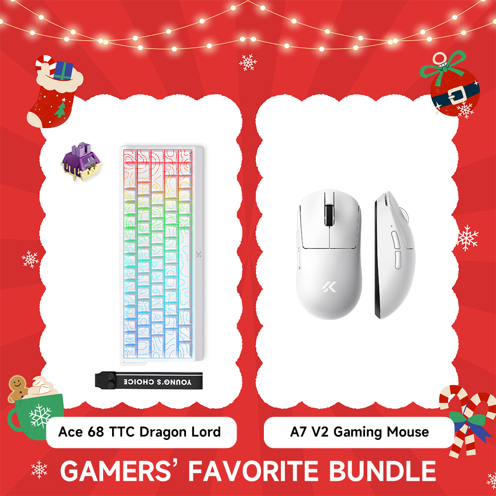 Ace 68 TTC Dragon Lord Magnetic Switch HE Keyboard & A7 V2 Ultra Gaming Mouse