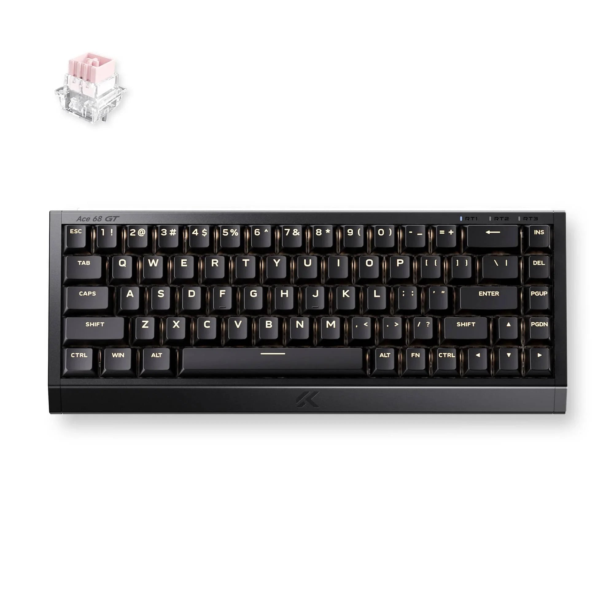 MCHOSE Official Black Gold / Mount Tai Pink Magnetic Switch GT MCHOSE Ace 68 GT Full-aluminum Esports Hall Effect Keyboard