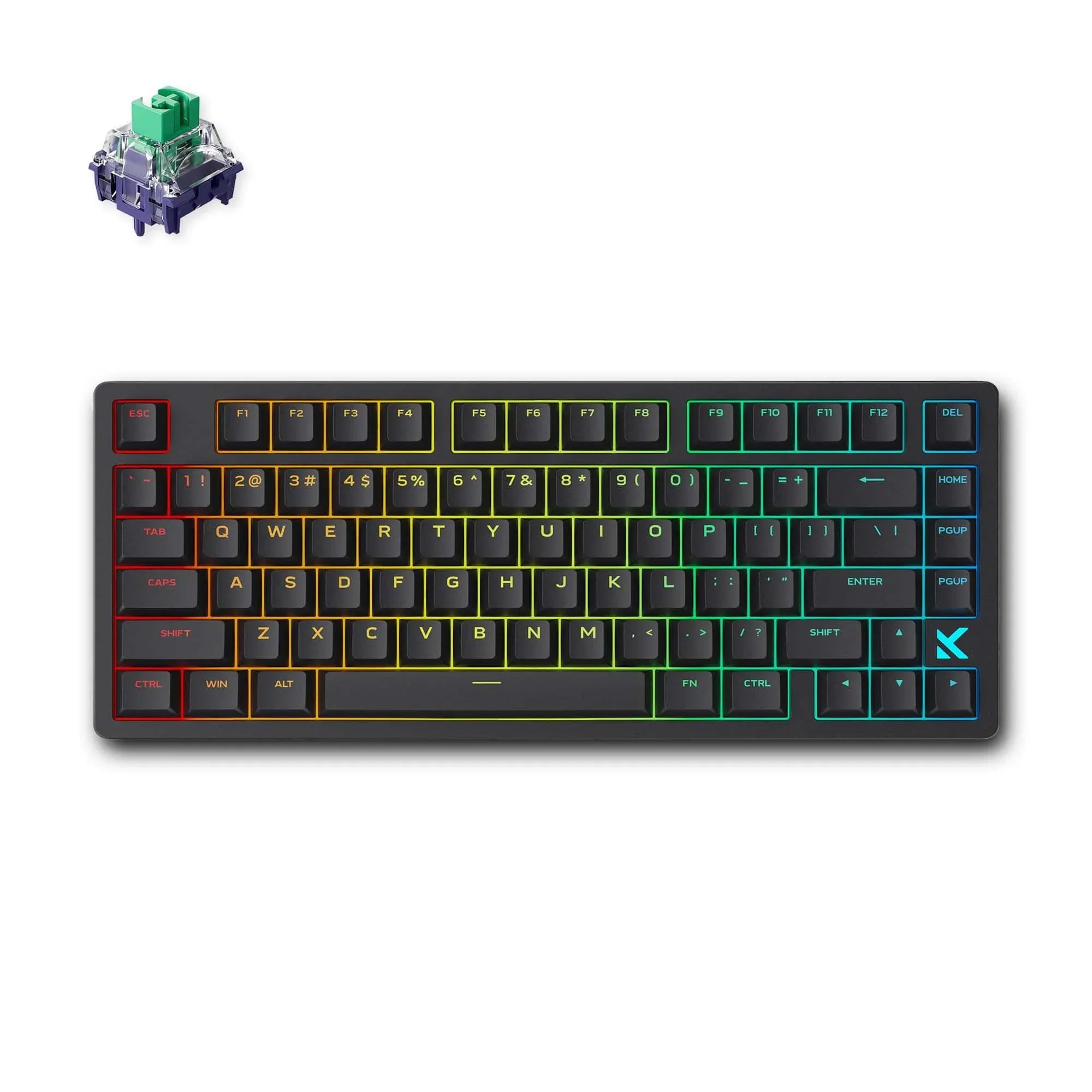 MCHOSE Official Black / Kailh Magnetic God Switch MCHOSE Jet 75 Hall Effect Magnetic Switch Gaming Keyboard