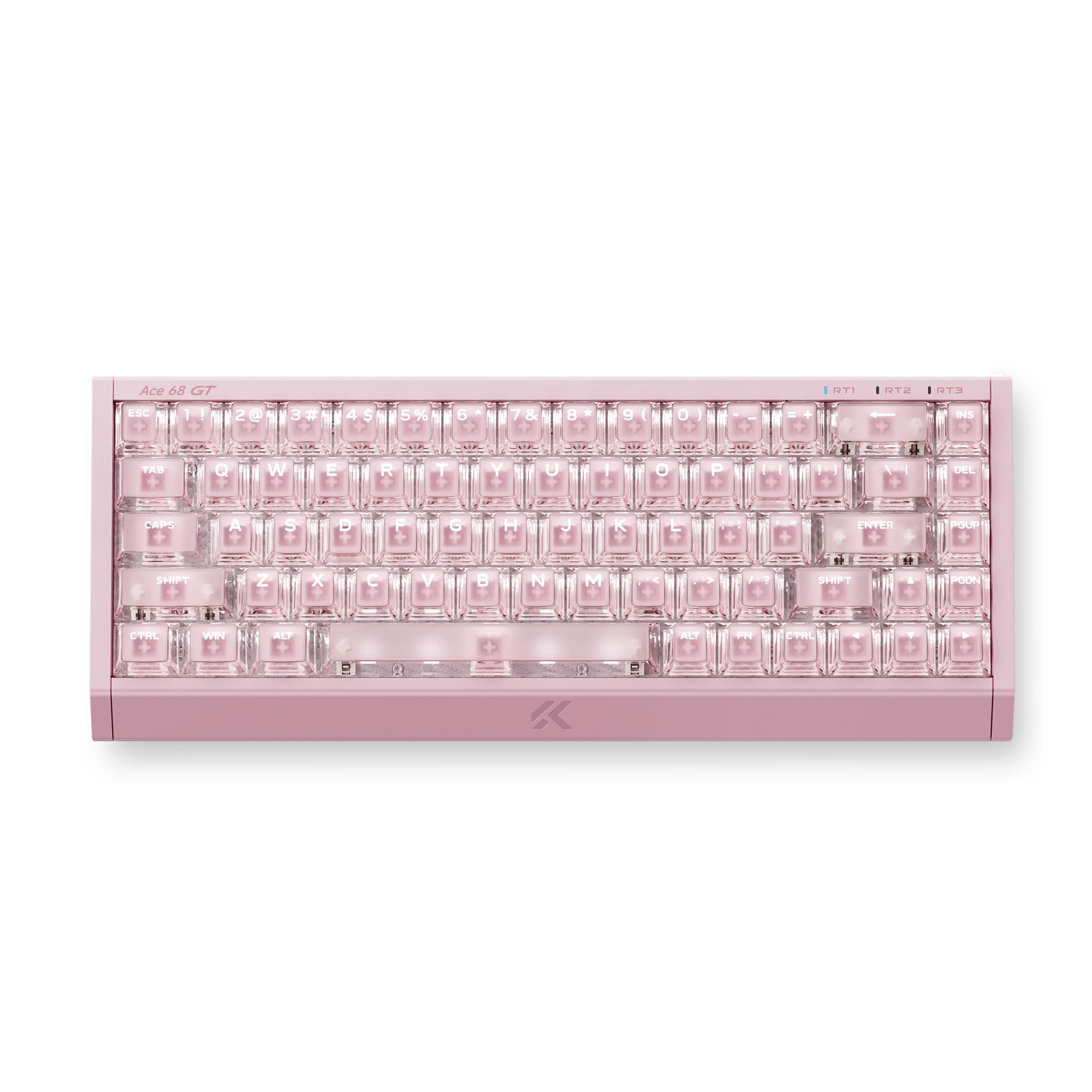 MCHOSE Official Crystal Pink / Mount Tai Pink Magnetic Switch GT MCHOSE Ace 68 GT Full-aluminum Esports Hall Effect Keyboard
