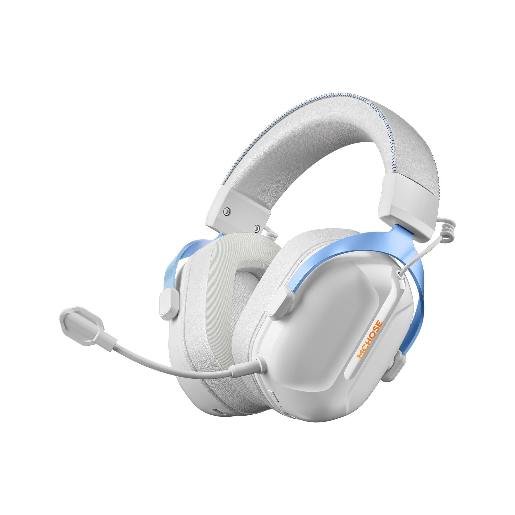 MCHOSE Official Headphones White Blue MCHOSE S9 Pro Wireless Gaming Headset