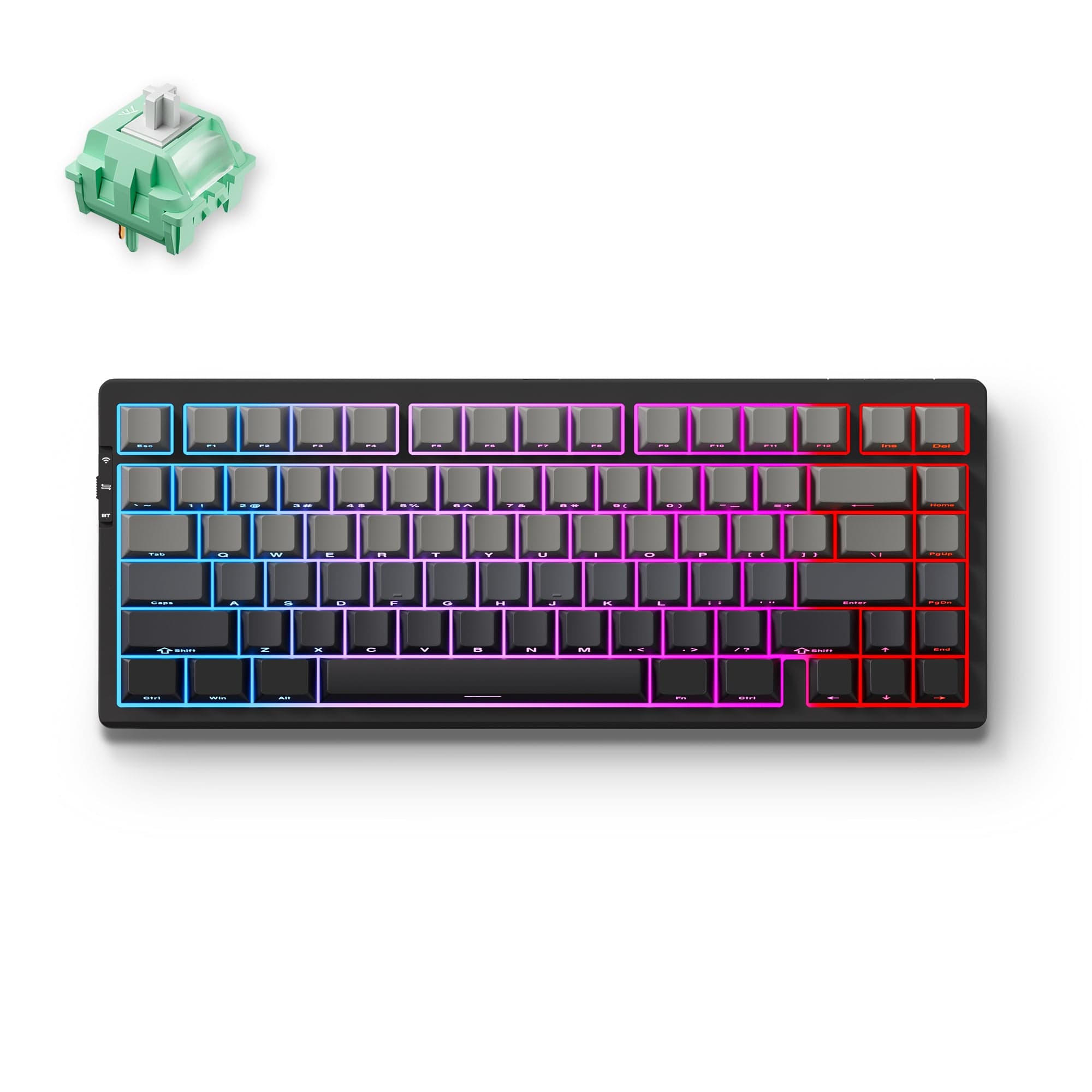 MCHOSE Official Keyboard Black / Cabbage Tofu Switch MCHOSE G75 Pro Tri-mode Gasket Structure Gaming Mechanical Keyboard