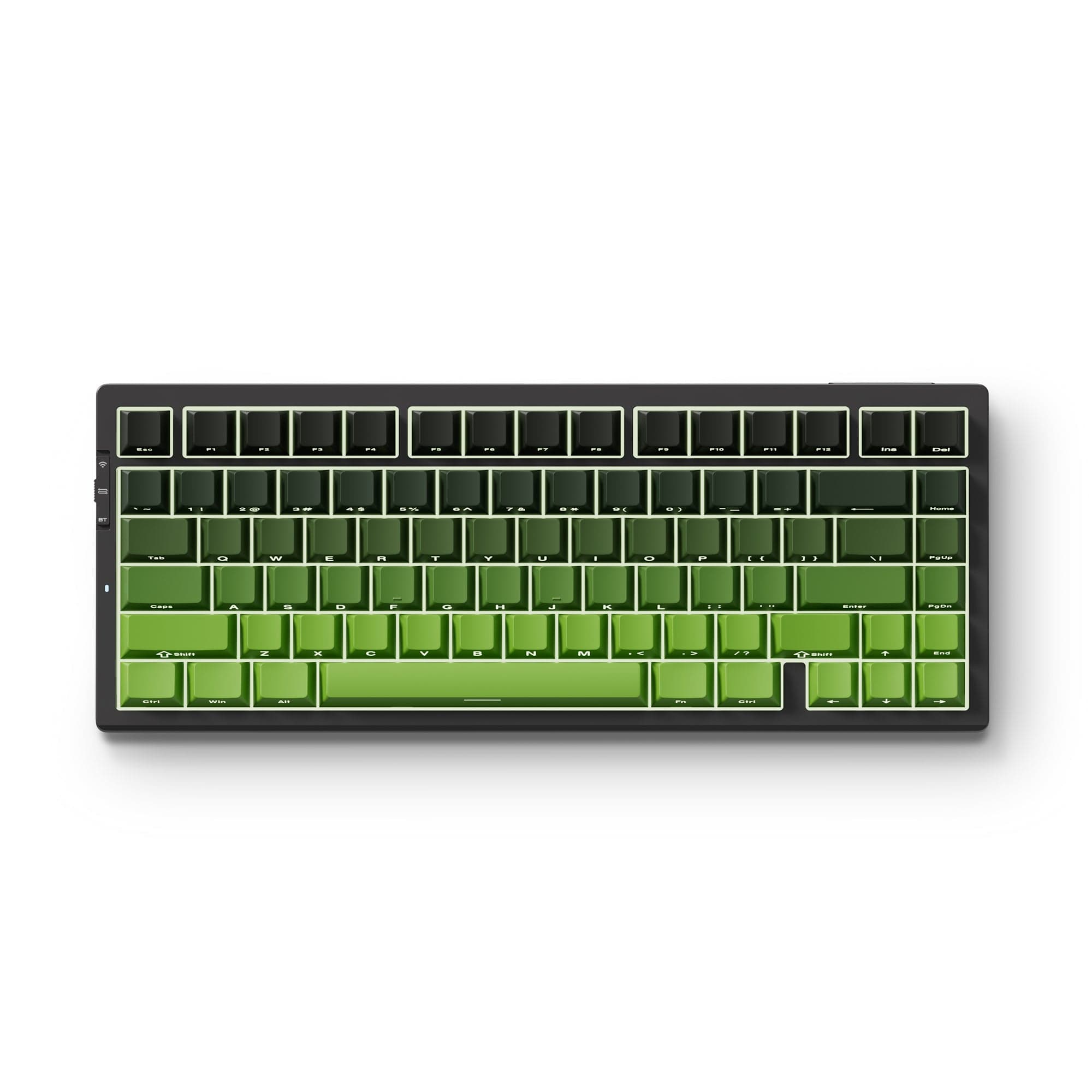 MCHOSE Official Keyboard Black Green Gradient / Matcha Latte Switch MCHOSE G75 Pro Tri-mode Gasket Structure Gaming Mechanical Keyboard