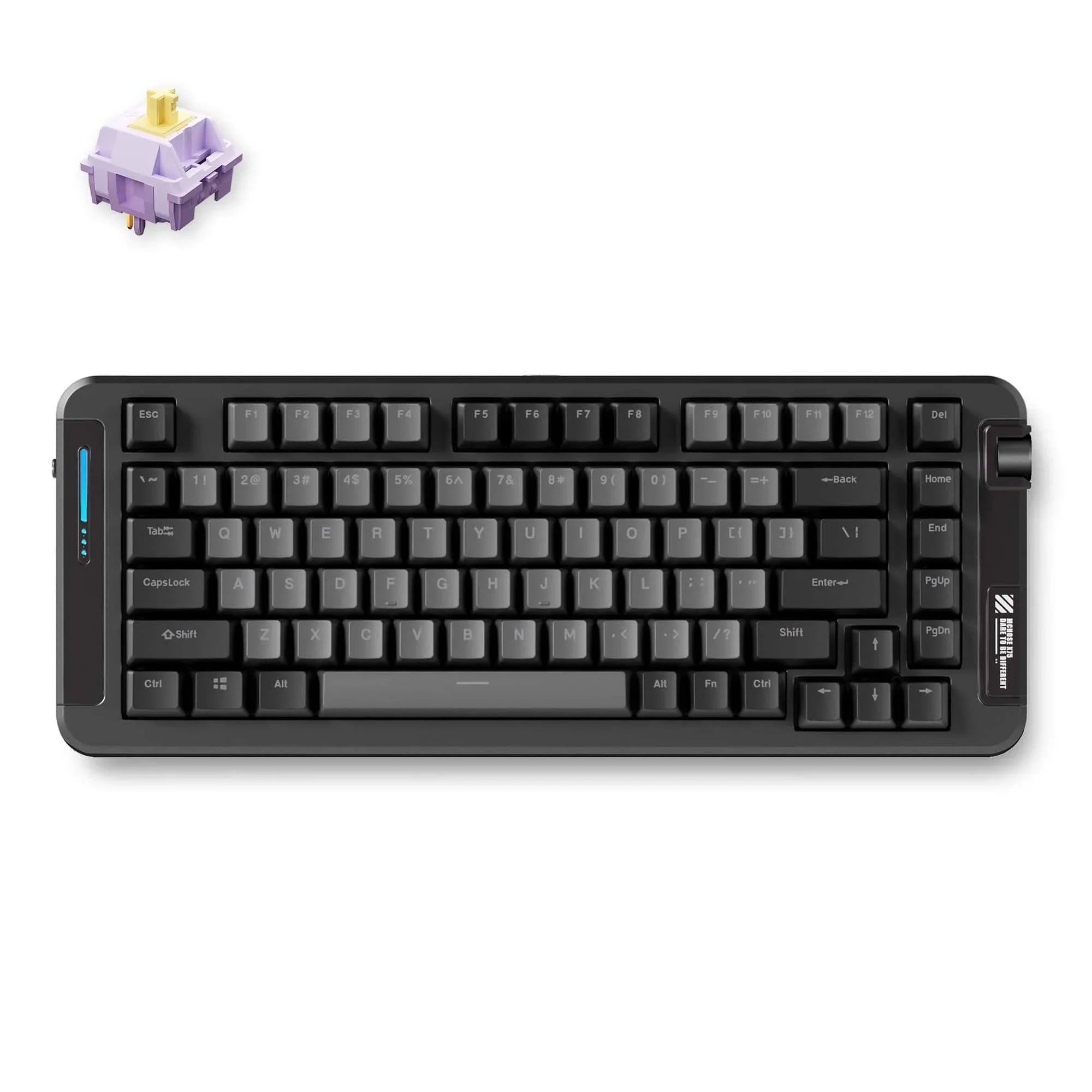 MCHOSE Official Keyboard Black / Hyacinth Switch MCHOSE X75 Wireless Gasket Mount Mechanical Keyboard