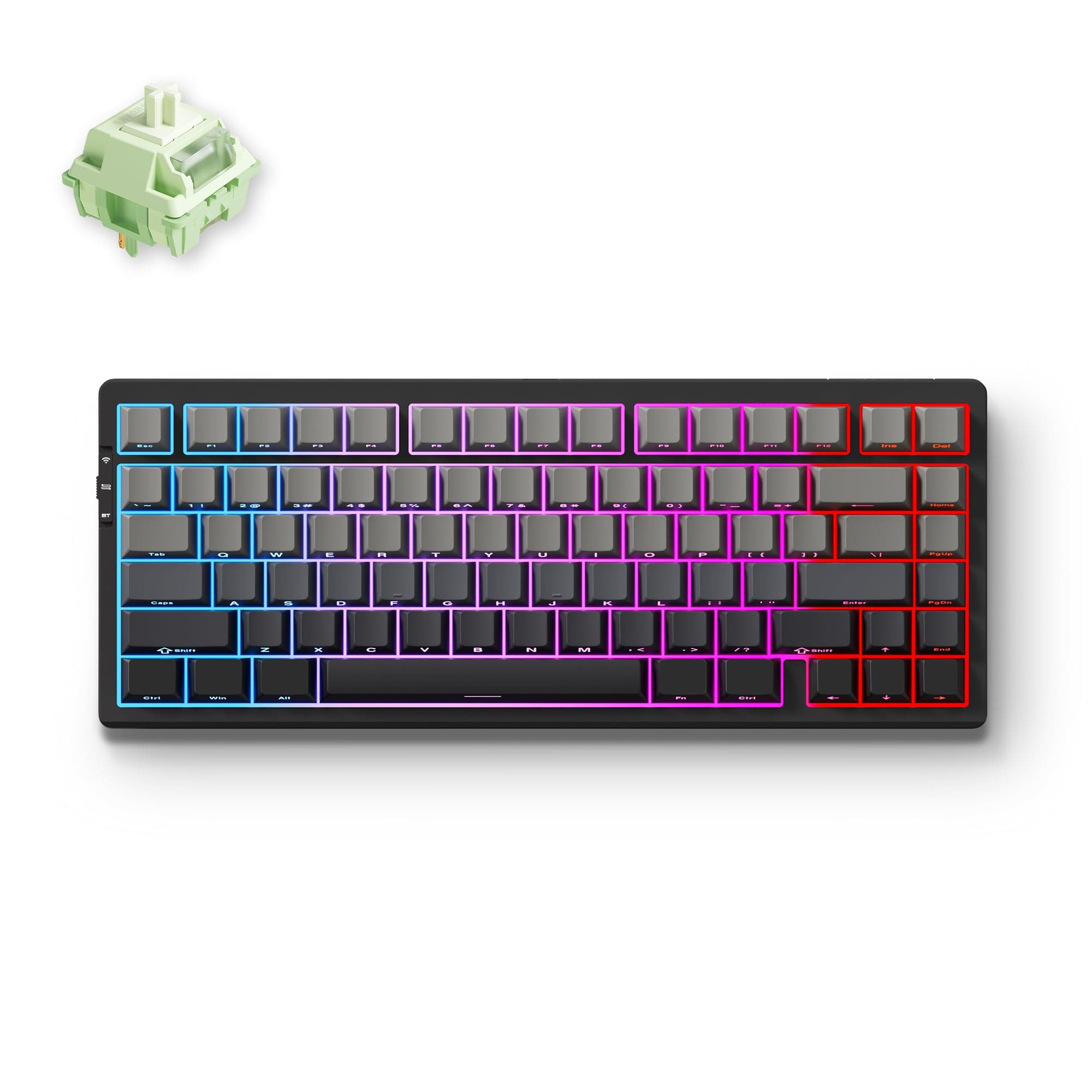 MCHOSE Official Keyboard Black / Matcha Latte Switch MCHOSE G75 Pro Tri-mode Gasket Structure Gaming Mechanical Keyboard
