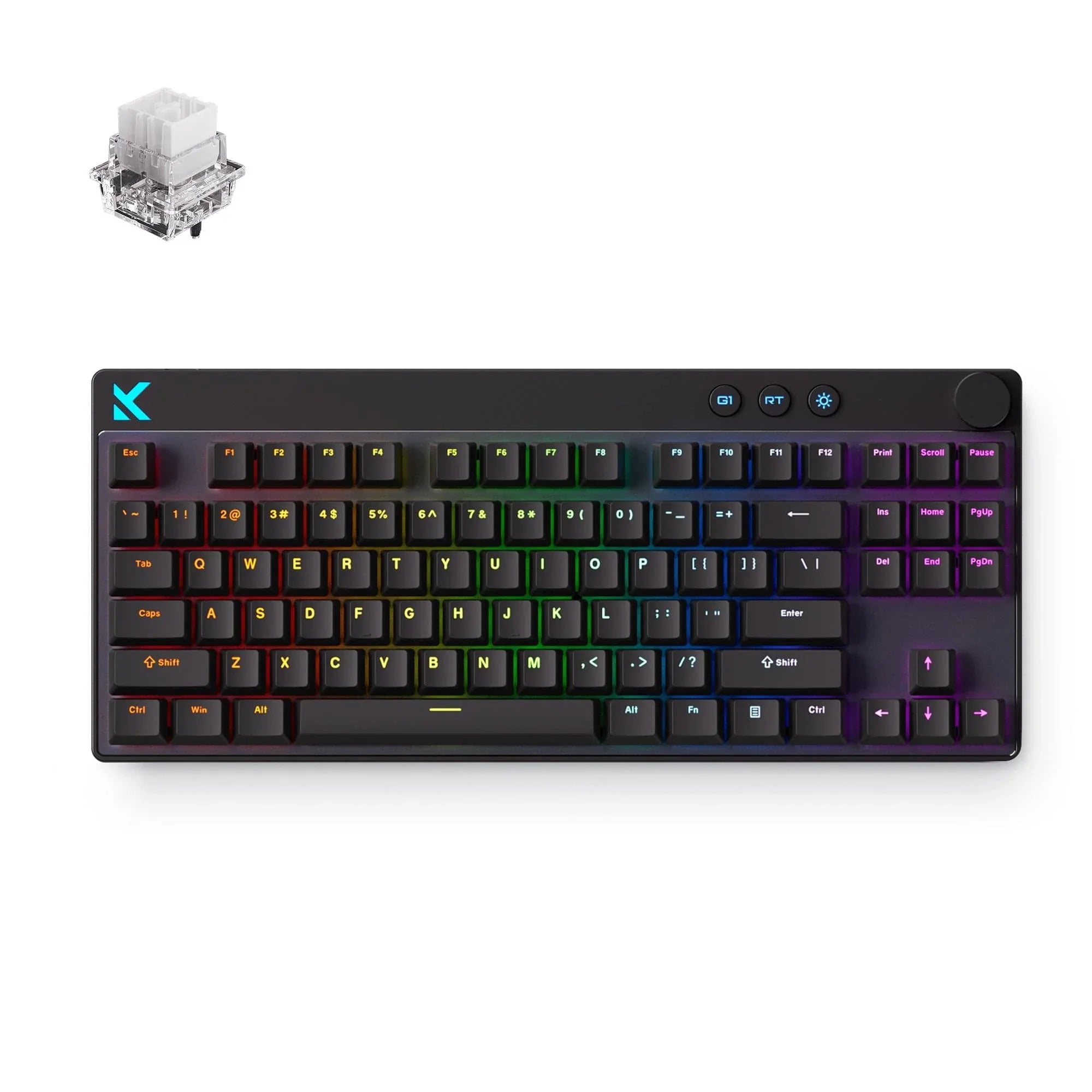 MCHOSE Official Keyboard Black / Mount Tai Magnetic Switch GT MCHOSE Mix 87 Hall Effect Magnetic Switch Gaming Keyboard