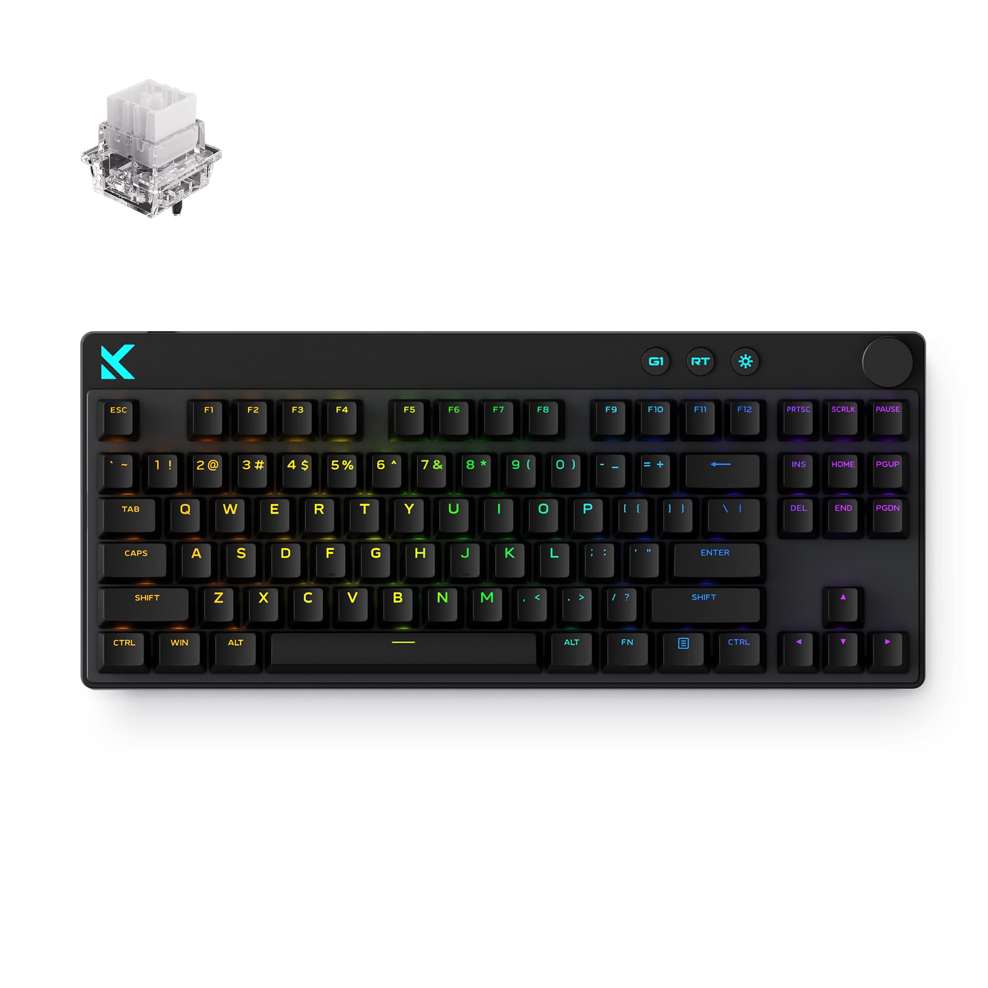 MCHOSE Official Keyboard Black / Mount Tai Magnetic Switch GT MCHOSE Mix 87 Hall Effect Magnetic Switch Gaming Keyboard