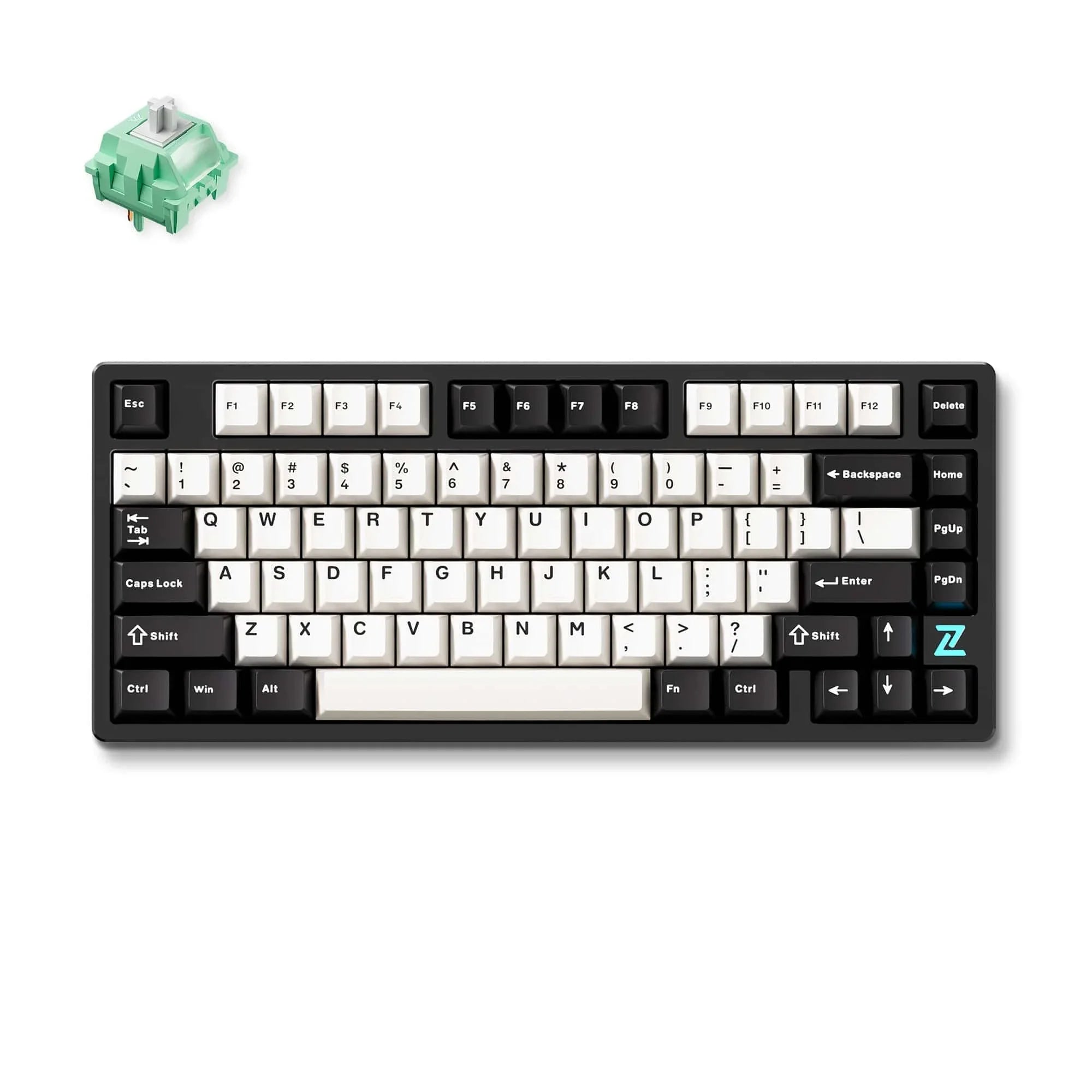 MCHOSE Official Keyboard Black White / Cabbage Tofu Switch MCHOSE Z75S Metal Top Cover Wireless Mechanical Keyboard