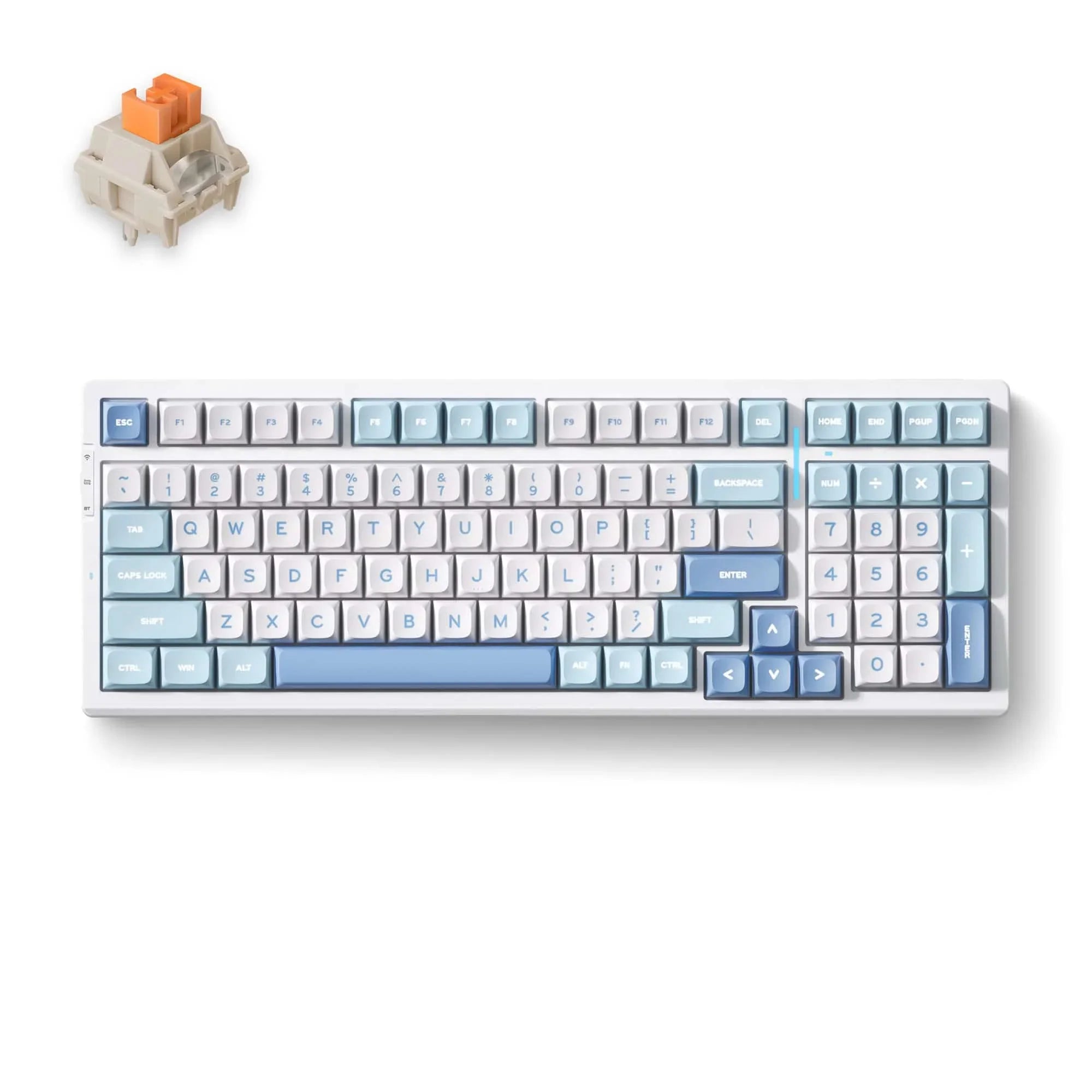 MCHOSE Official Keyboard Blue / Flame Orange Switch MCHOSE G98 Mechanical Keyboard