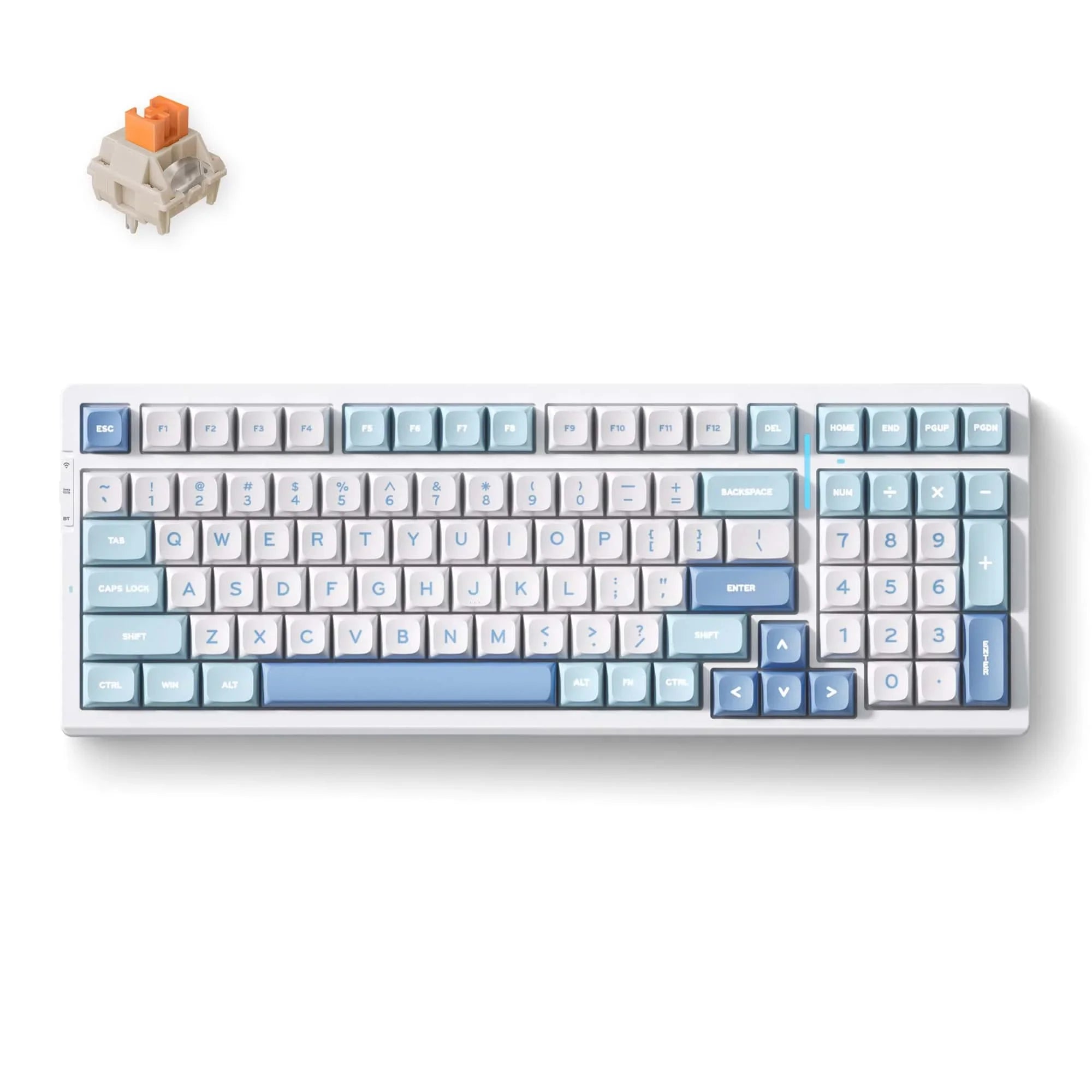 MCHOSE Official Keyboard Blue / Flame Orange Switch MCHOSE G98 Pro Wireless Tri-Mode Custom Mechanical Gaming Keyboard