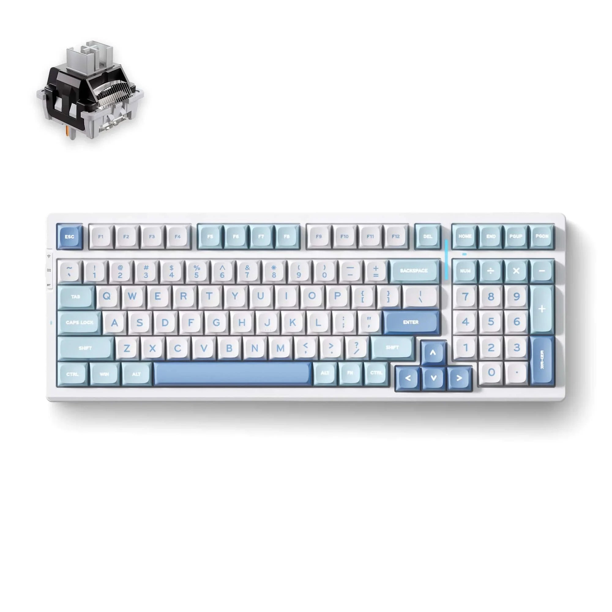 MCHOSE Official Keyboard Blue / Graywood V4 MCHOSE G98 Mechanical Keyboard