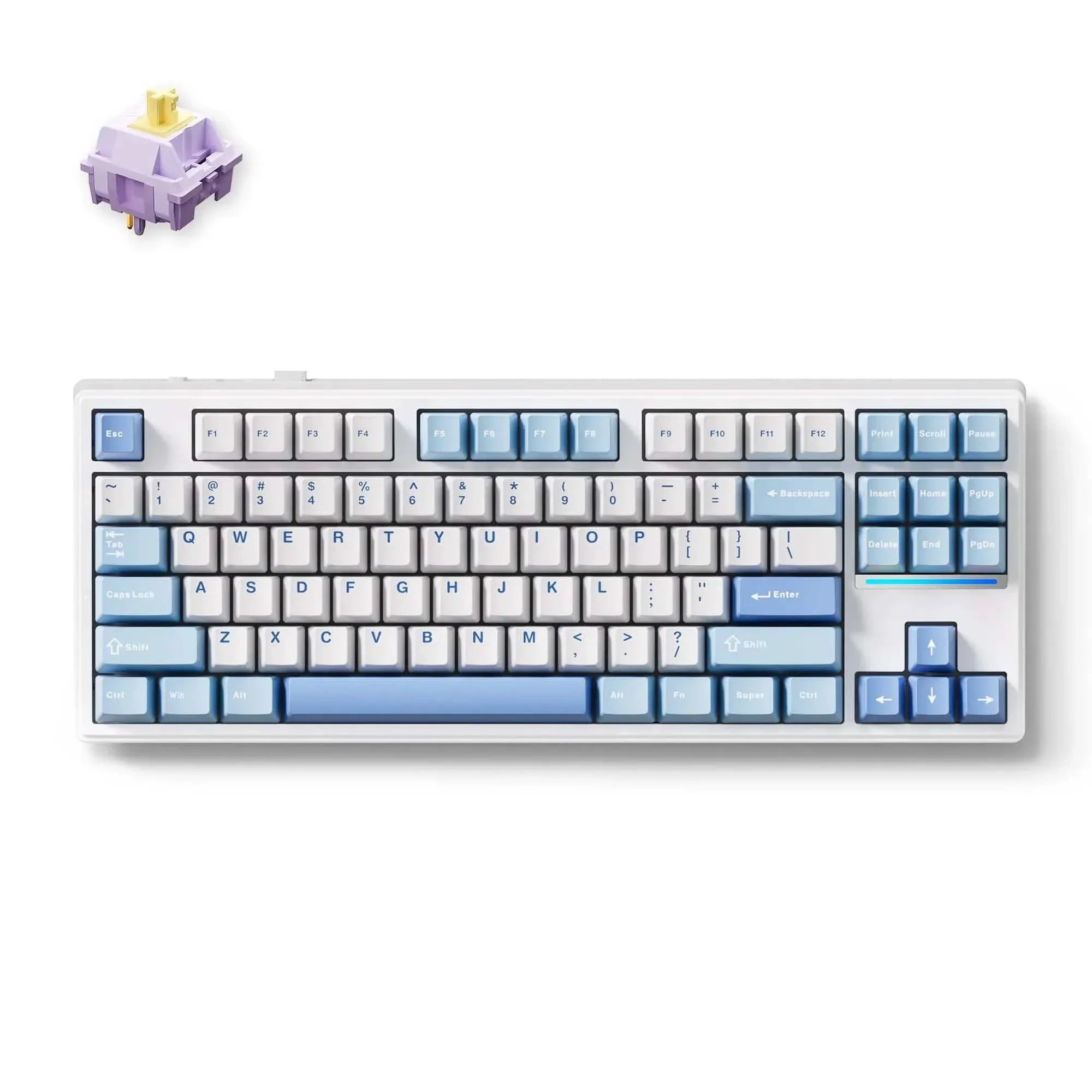 MCHOSE Official Keyboard Blue / Hyacinth Switch MCHOSE K87 Mechanical Keyboard