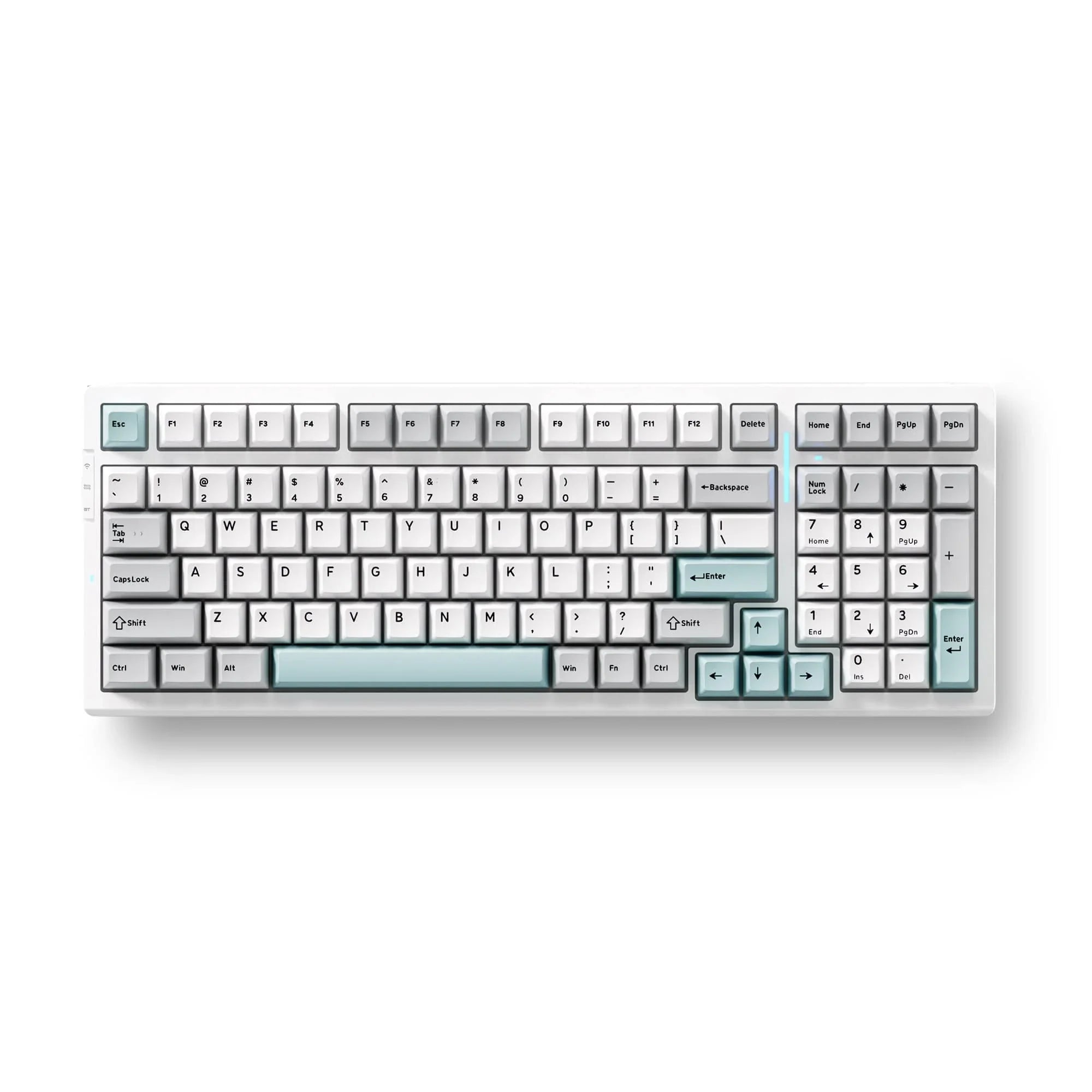MCHOSE Official Keyboard Gray and Blue / Snow Tiger Switch MCHOSE G98 Pro Wireless Tri-Mode Custom Mechanical Gaming Keyboard