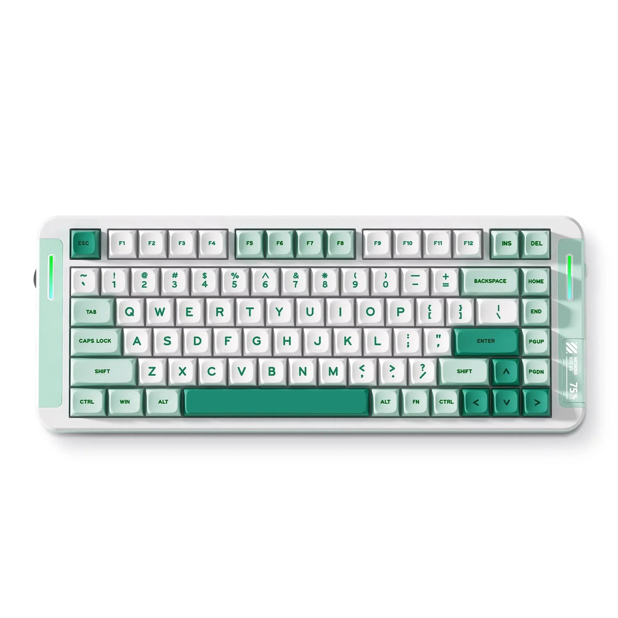 MCHOSE Official Keyboard Green / Hyacinth Switch MCHOSE X75 V2 Custom Mechanical Keyboard for Office & Gaming