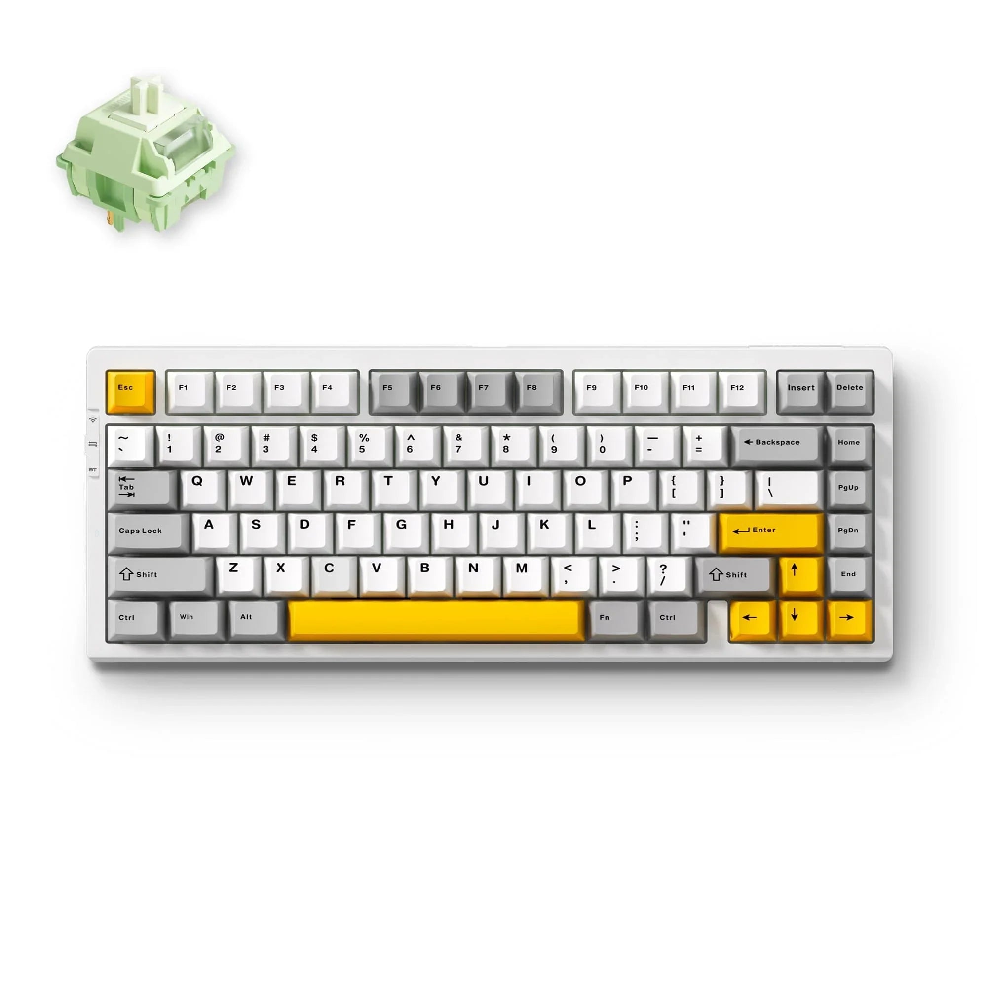 MCHOSE Official Keyboard Grey / Matcha Latte Switch MCHOSE G75 Pro Tri-mode Gasket Structure Gaming Mechanical Keyboard