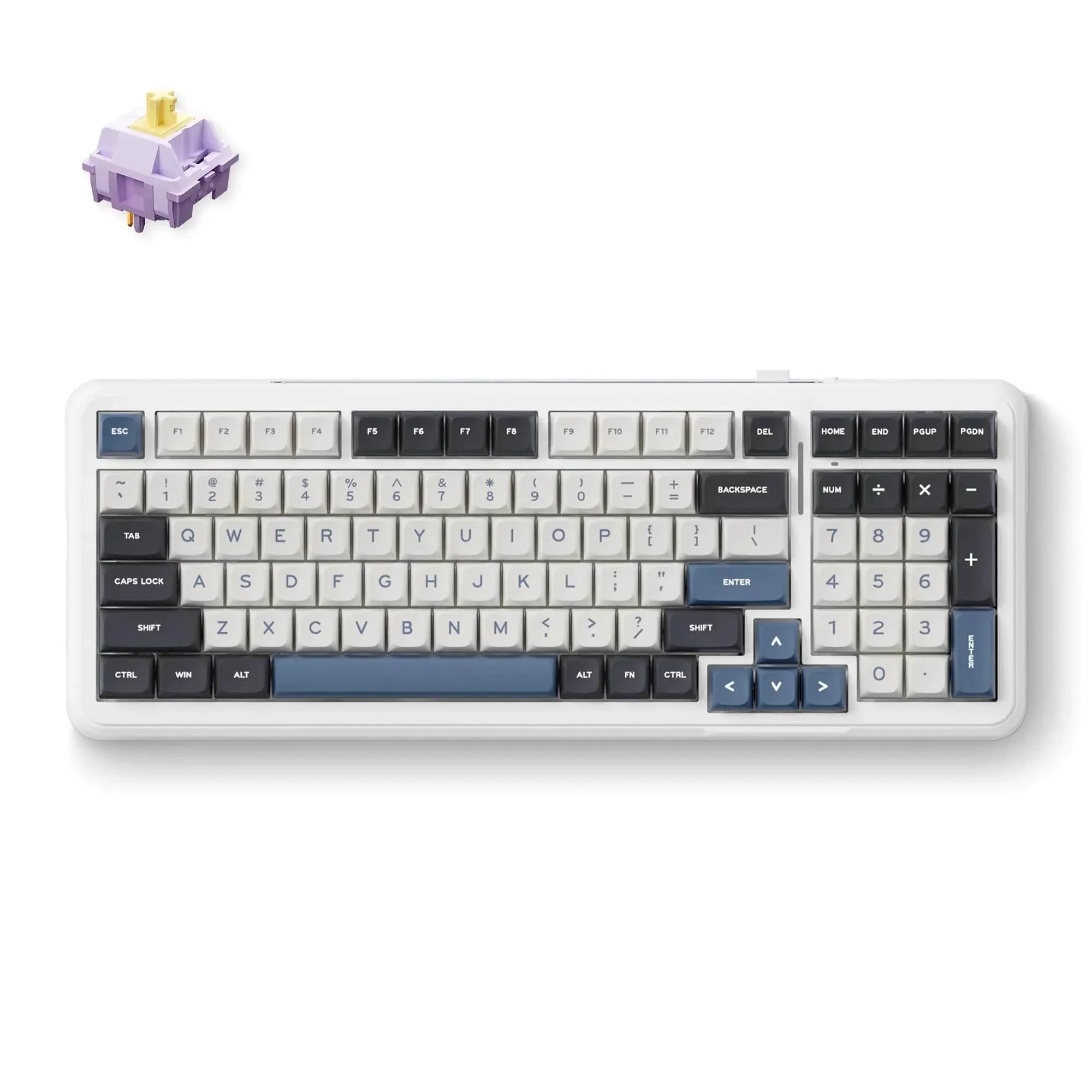 MCHOSE Official Keyboard Navy Blue / Hyacinth Switch MCHOSE K99 Wireless Gasket Mount Mechanical Keyboard