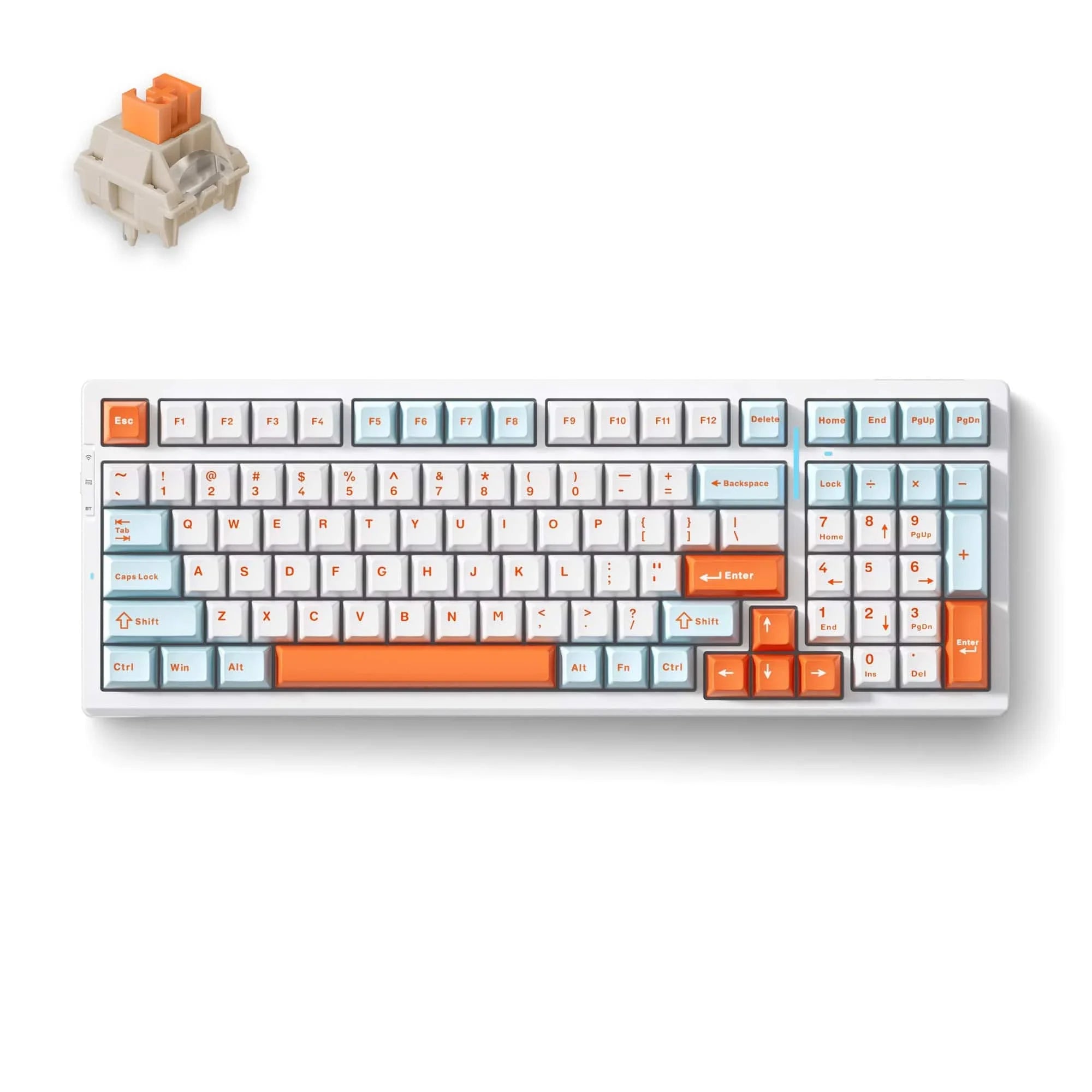 MCHOSE Official Keyboard Orange and Blue / Flame Orange Switch MCHOSE G98 Mechanical Keyboard