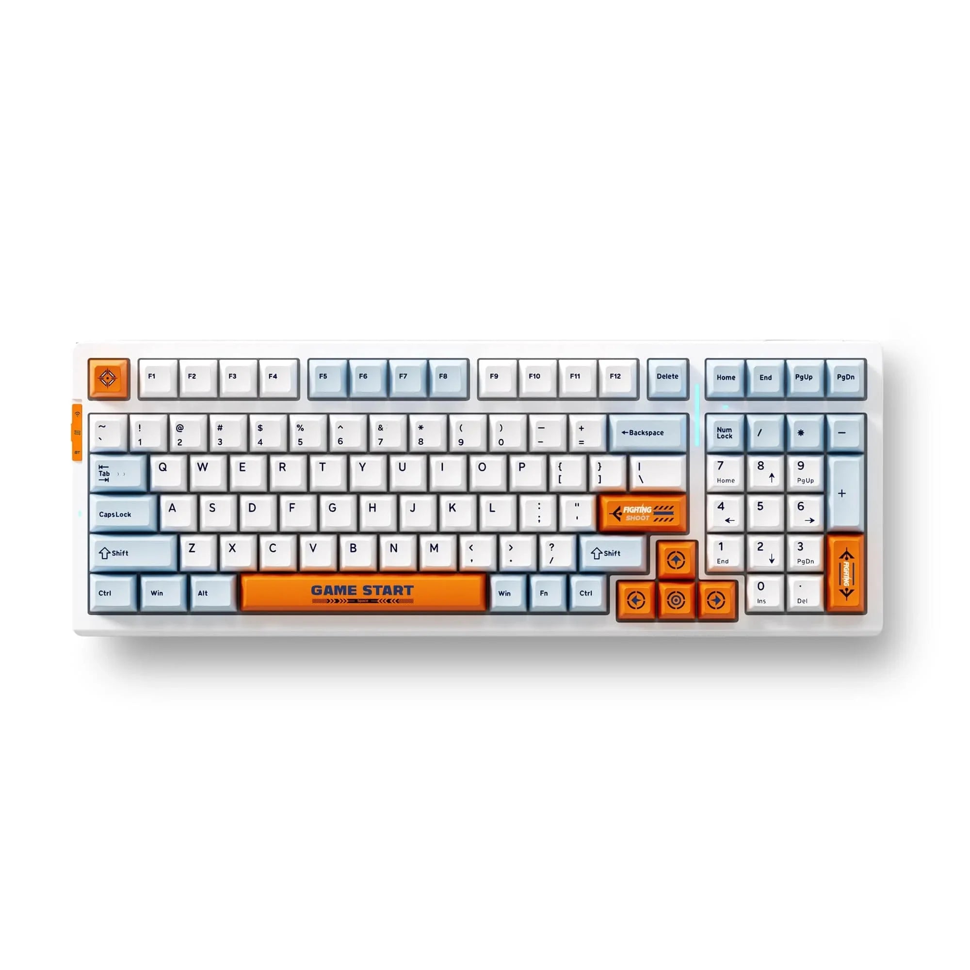 MCHOSE Official Keyboard Orange and Blue / Flame Orange Switch MCHOSE G98 Pro Wireless Tri-Mode Custom Mechanical Gaming Keyboard