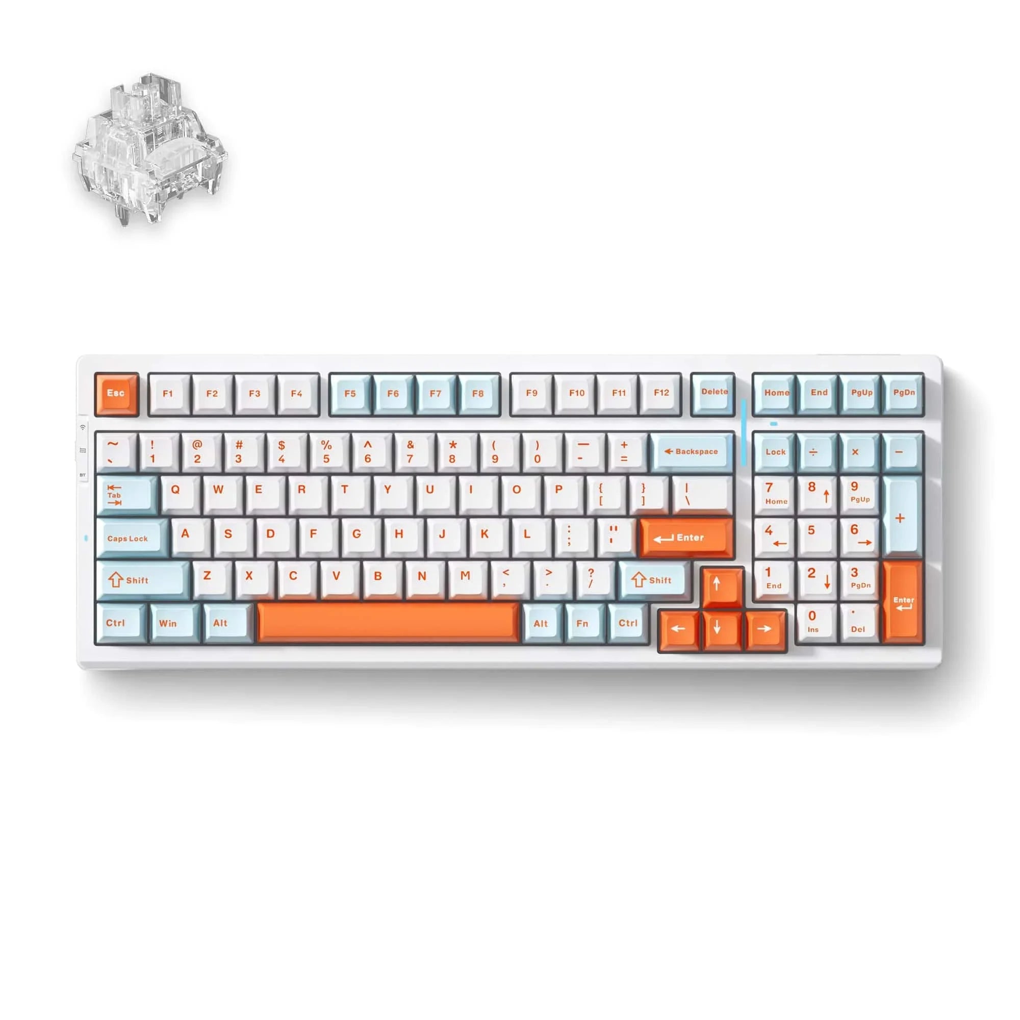 MCHOSE Official Keyboard Orange and Blue / Ice Switch MCHOSE G98 Mechanical Keyboard