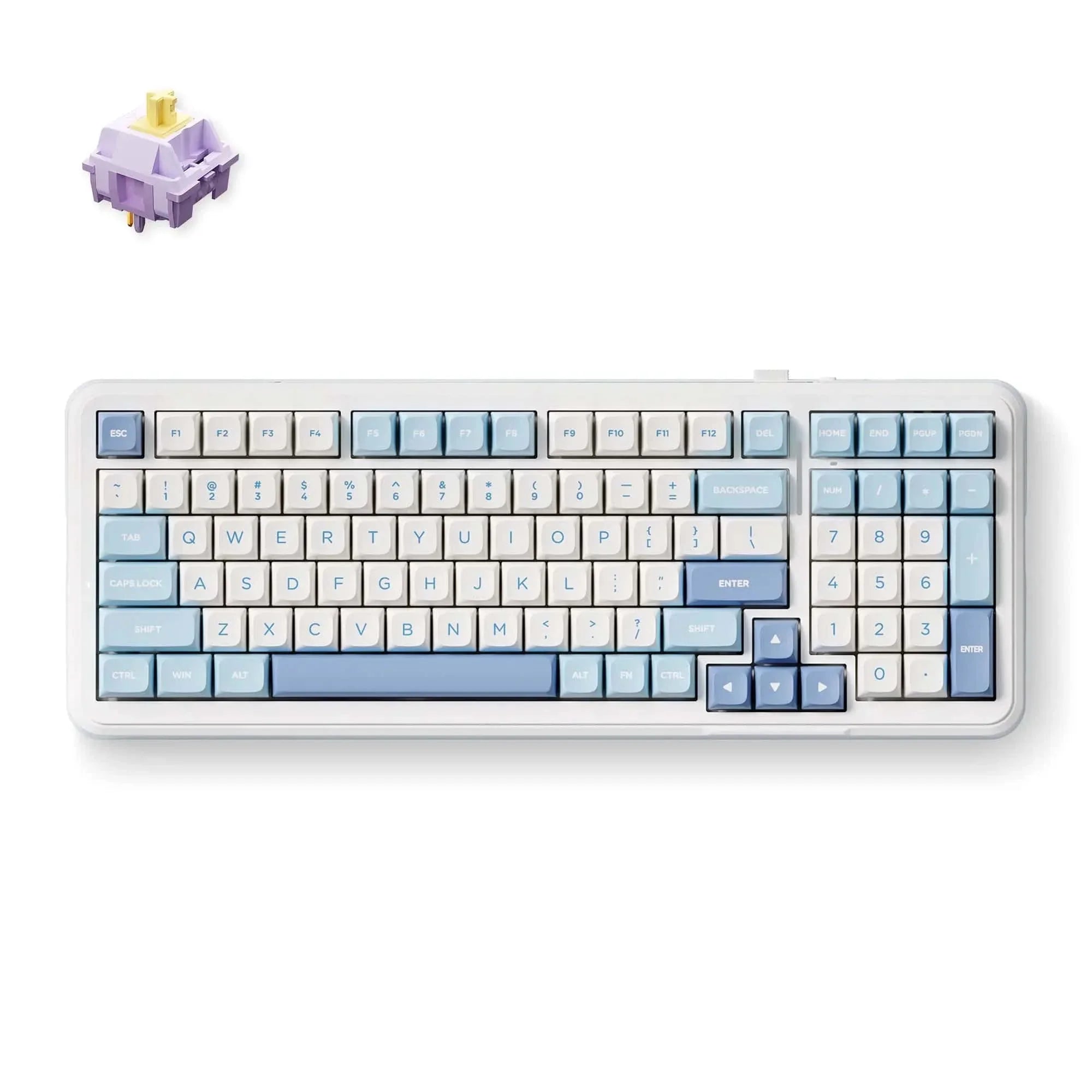MCHOSE Official Keyboard Sky Blue / Hyacinth Switch MCHOSE K99 Wireless Gasket Mount Mechanical Keyboard