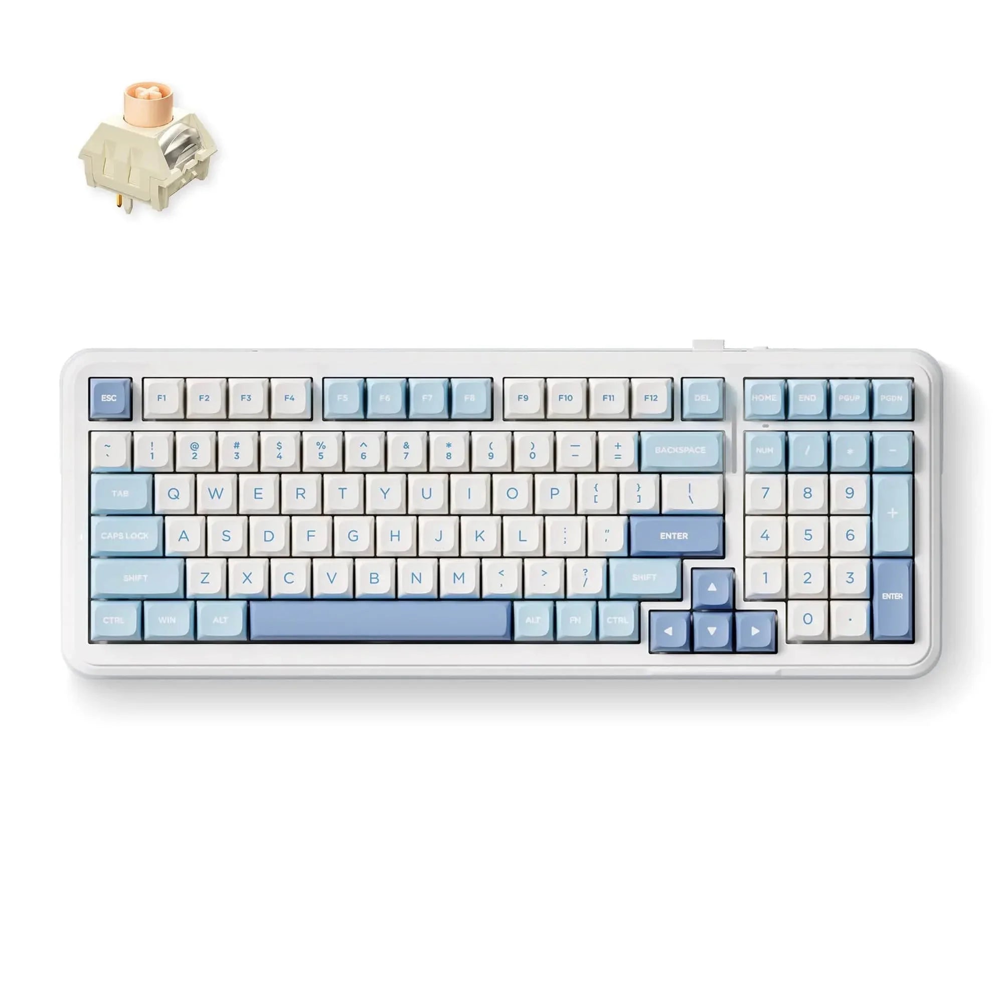 MCHOSE Official Keyboard Sky Blue / Icy Creamsicle Switch MCHOSE K99 Wireless Gasket Mount Mechanical Keyboard