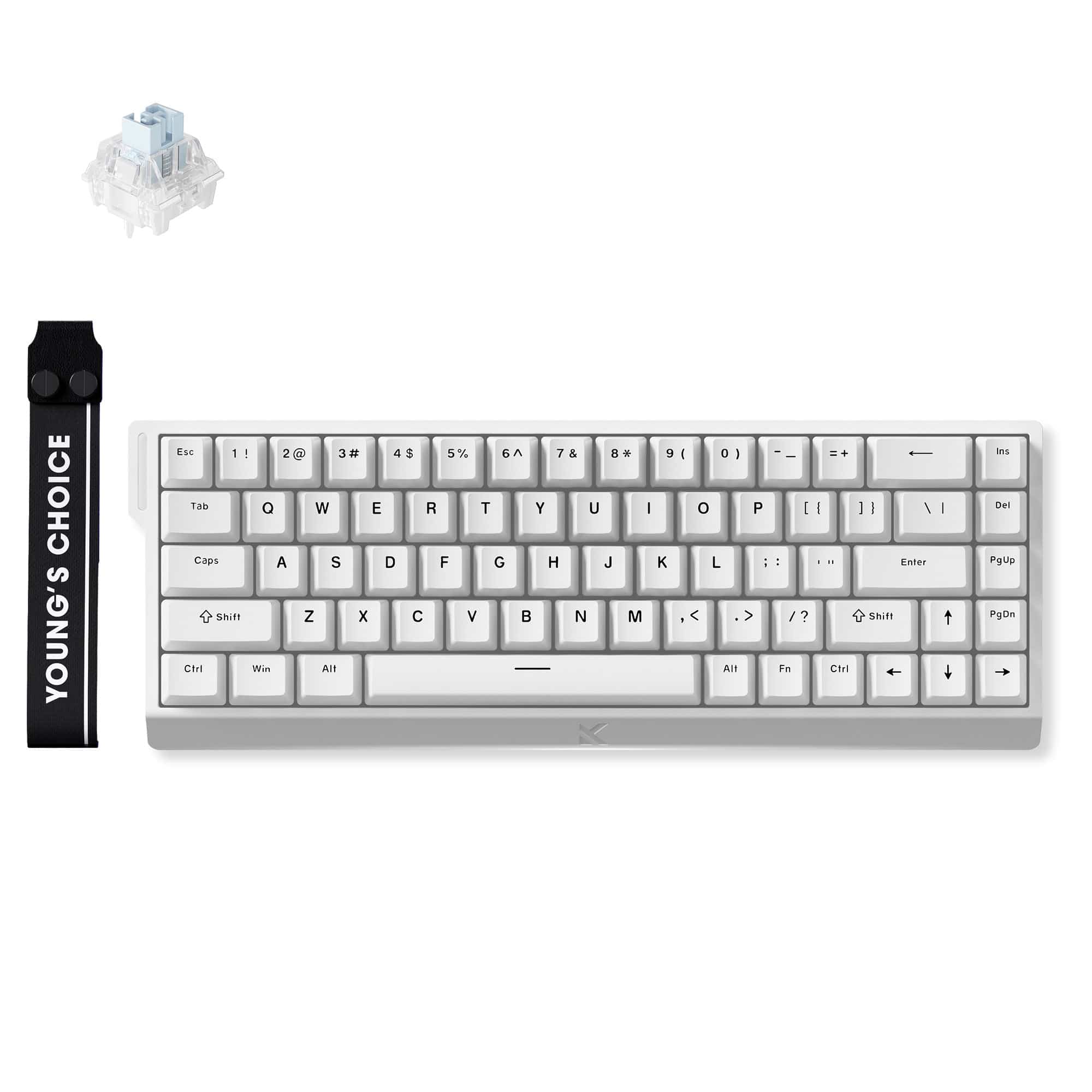 MCHOSE Official Keyboard White / Ice Blue Magnetic Switch MCHOSE Ace 68 Hall Effect Magnetic Switch Gaming Keyboard