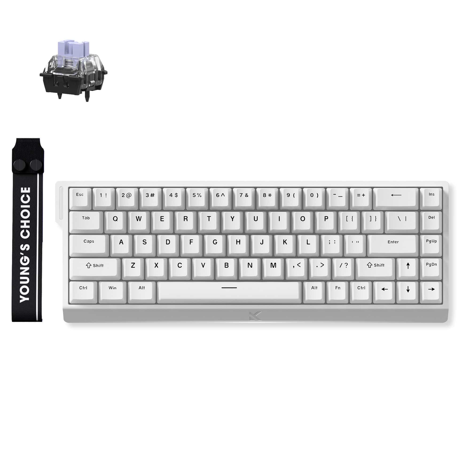 MCHOSE Official Keyboard White / KTEK Magnetic Switch Max MCHOSE Ace 68 Hall Effect Magnetic Switch Gaming Keyboard
