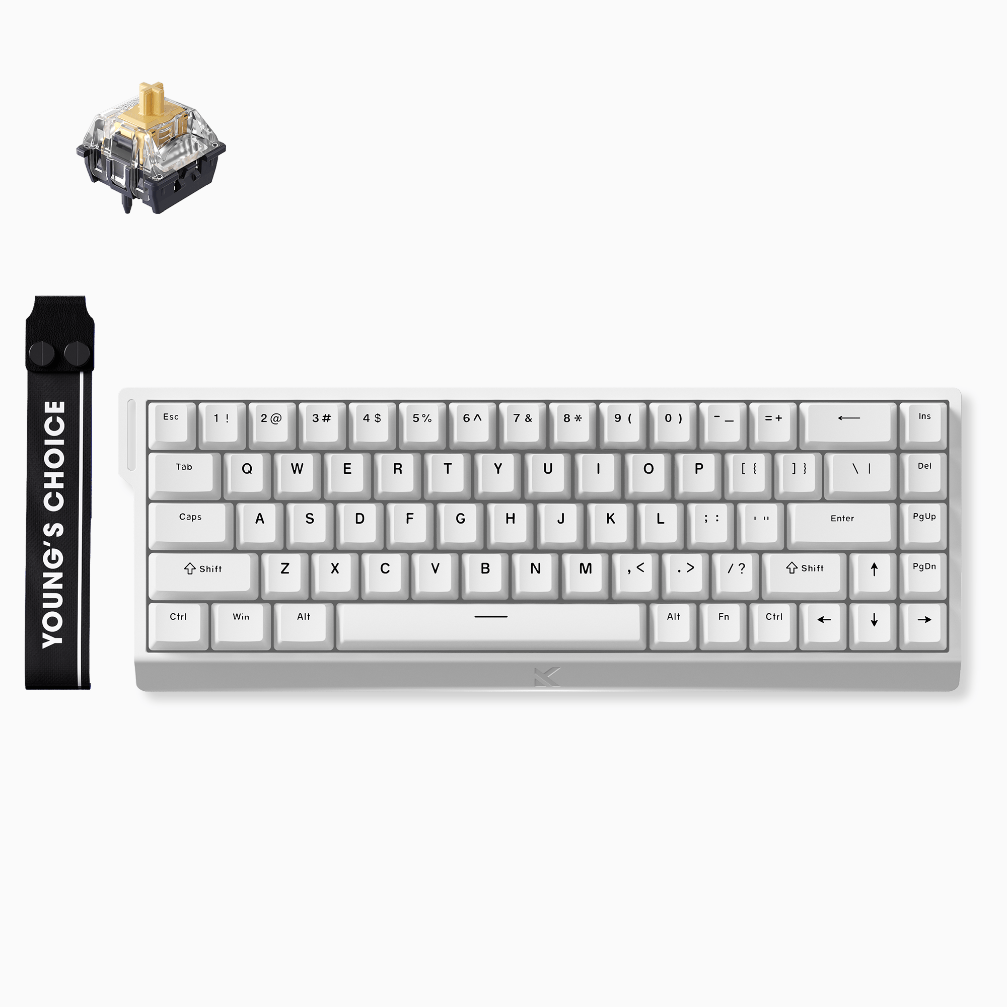MCHOSE Official Keyboard White / KTEK Magnetic Switch MCHOSE Ace 68 Hall Effect Magnetic Switch Gaming Keyboard