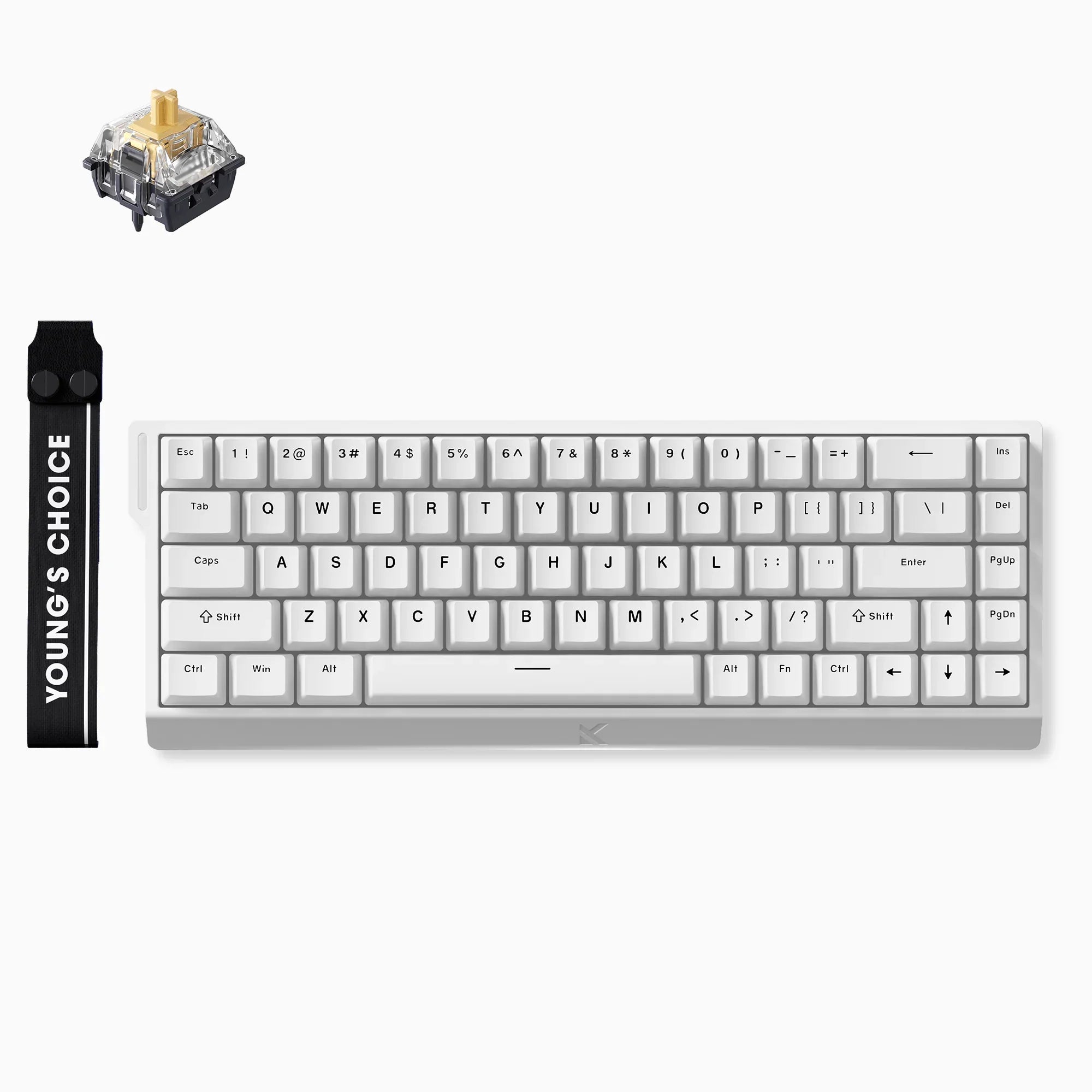 MCHOSE Official Keyboard White / KTEK Magnetic Switch MCHOSE Ace 68 Hall Effect Magnetic Switch Gaming Keyboard