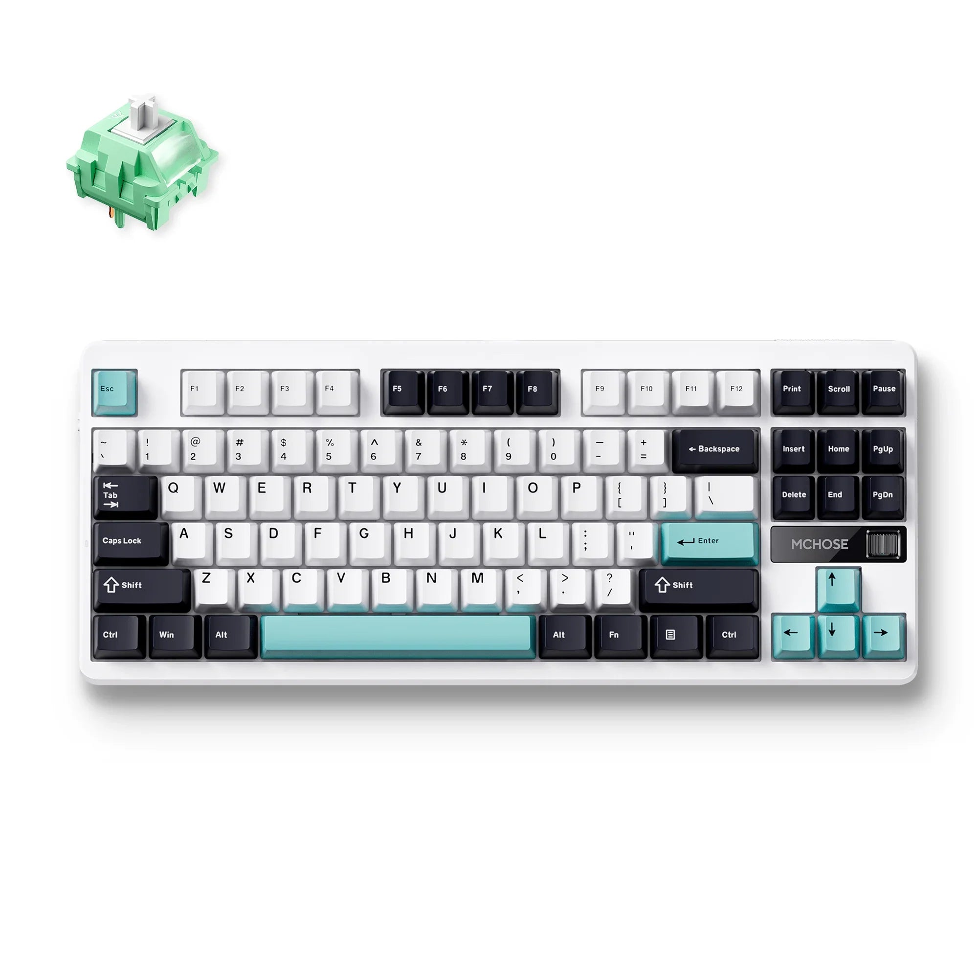 MCHOSE Official Keyboards Cyan Blue / Cabbage Tofu Switch V2 MCHOSE G87 Wireless Gasket Mount Custom Mechanical Keyboard