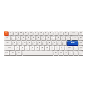 MCHOSE Official MCHOSE 68-Key White Orange & Blue Keycap Set