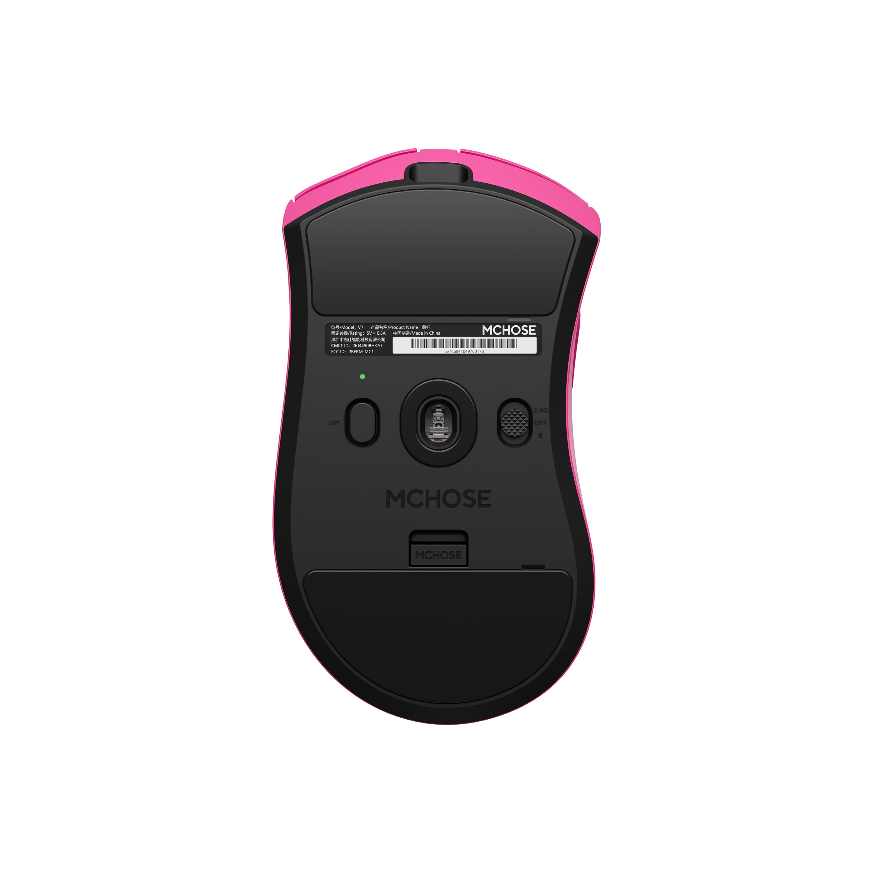MCHOSE Official MCHOSE V7 Lightweight Ergonomic Wireless Gaming Mouse