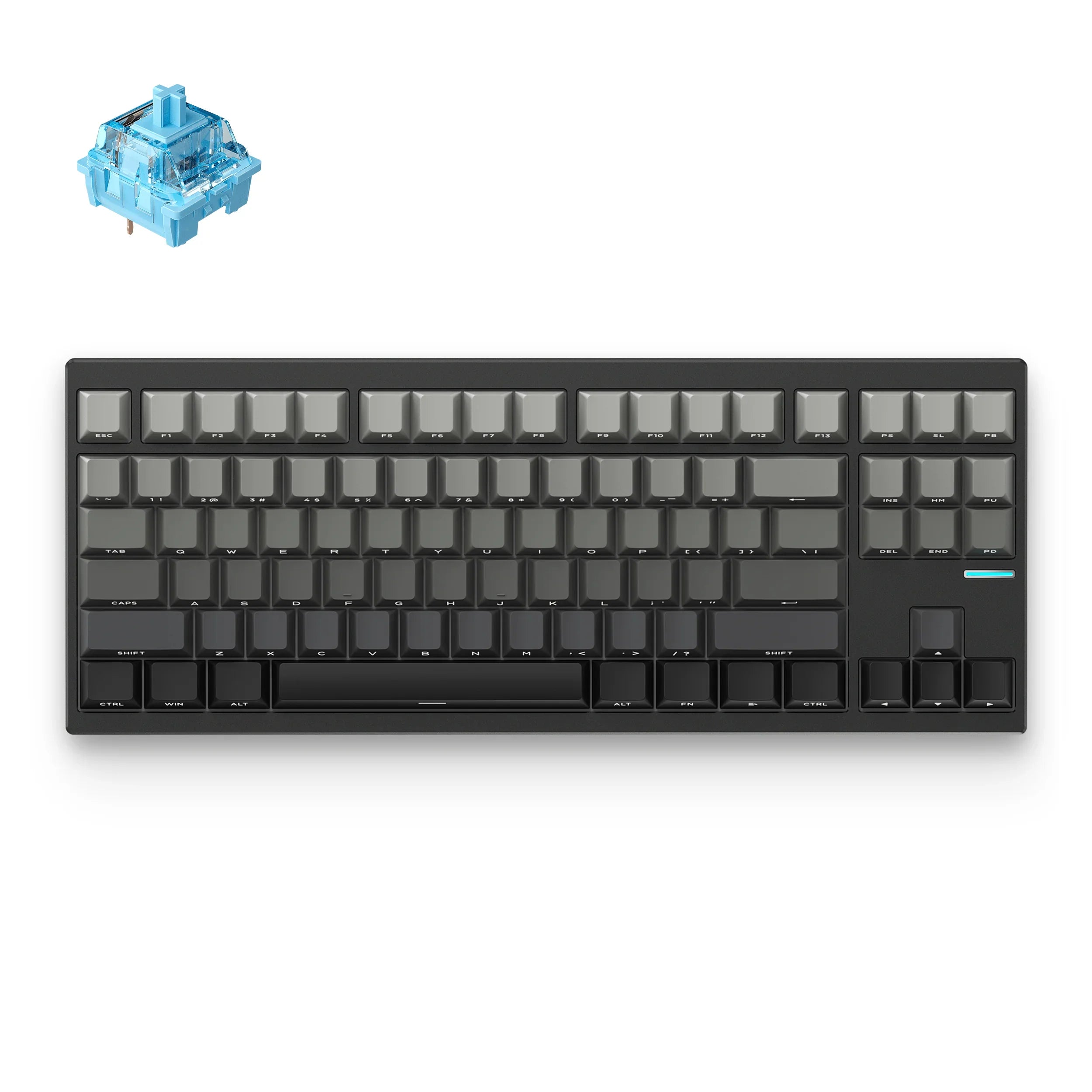 MCHOSE Official Mountains Gradient / Mist Blue Switch MCHOSE GX87S Aluminum Custom Mechanical Keyboard