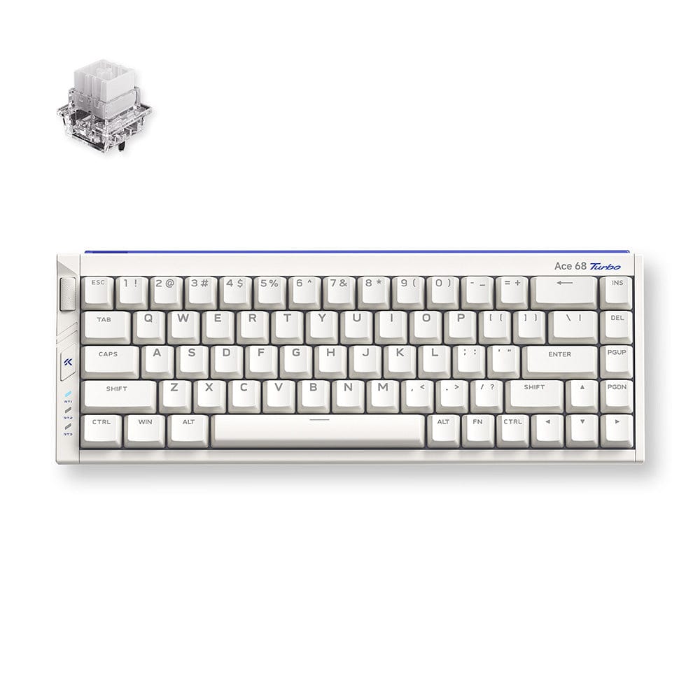 MCHOSE Official Nova White / Mount Tai Magnetic Switches GT MCHOSE Ace 68 Turbo Full-aluminum Esports Hall Effect Keyboard
