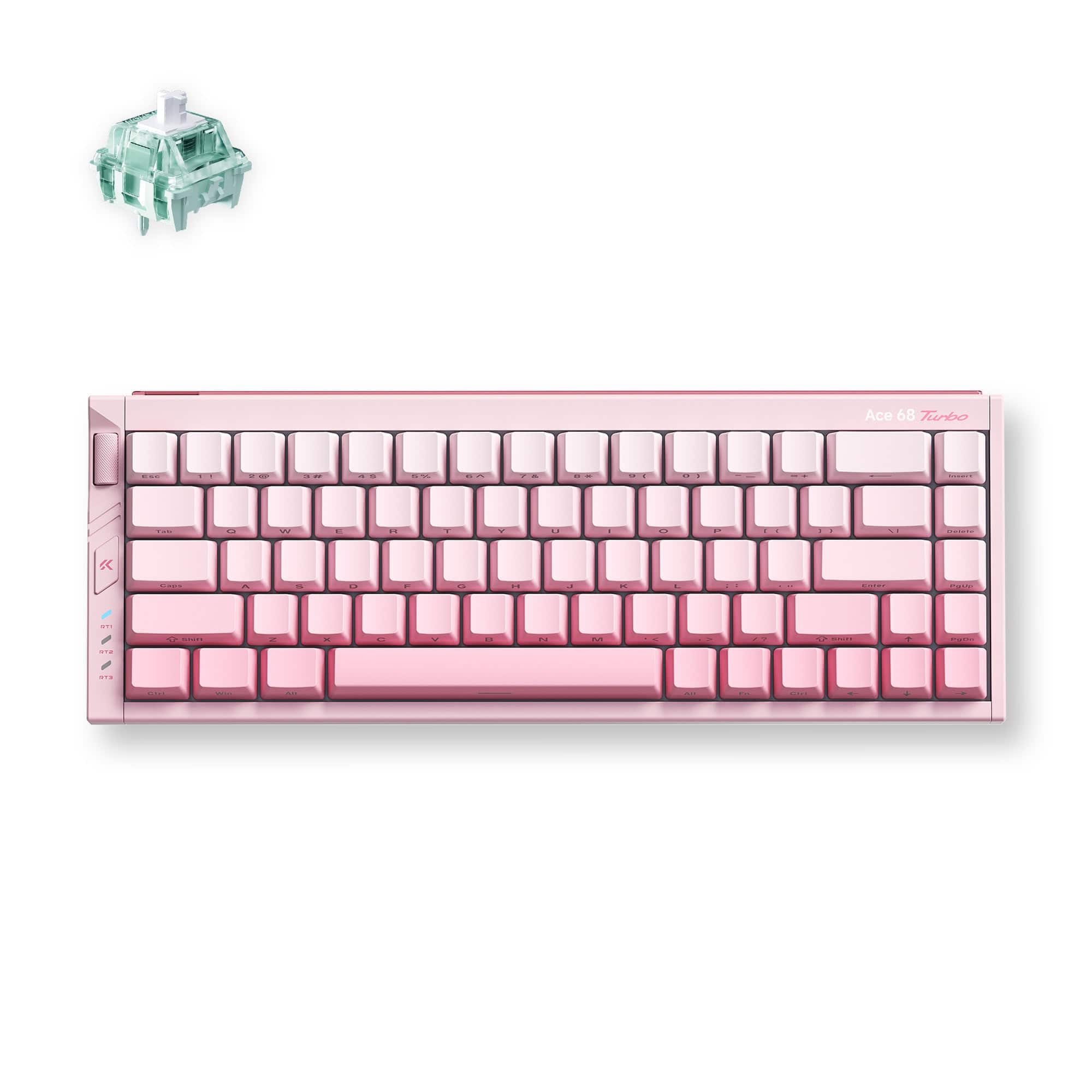 MCHOSE Official Peachy Pink / Gateron Magnetic Jade Pro Switch MCHOSE Ace 68 Turbo Full-aluminum Esports Hall Effect Keyboard