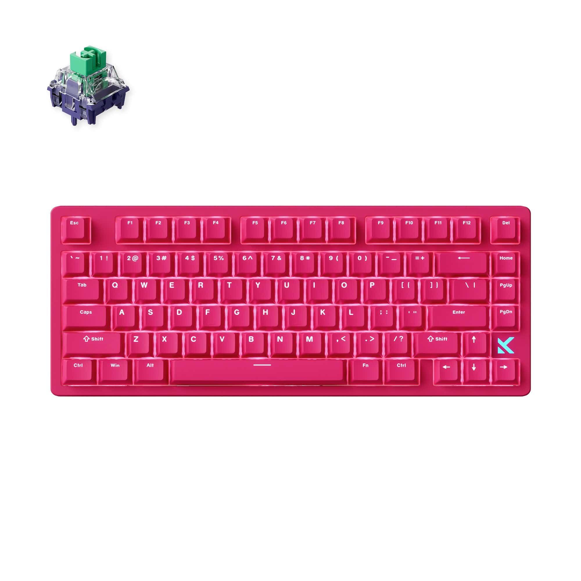 MCHOSE Official Rose Red / Kailh Magnetic God Switch MCHOSE Jet 75 Hall Effect Magnetic Switch Gaming Keyboard