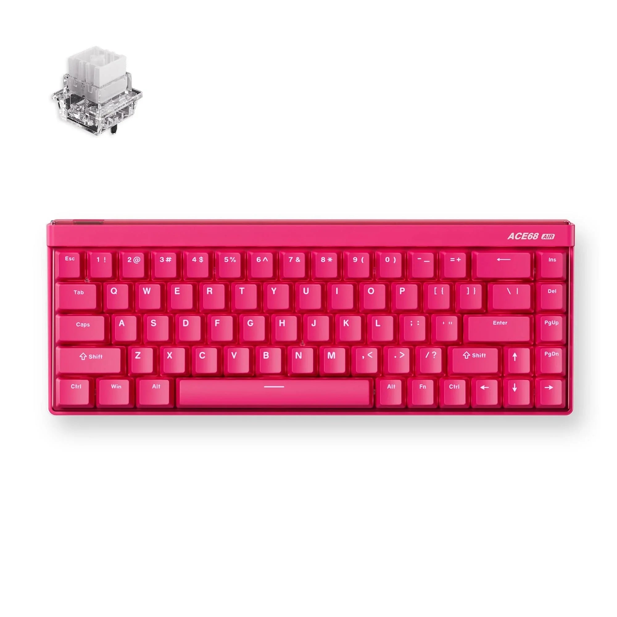 MCHOSE Official Rose Red / Mount Tai Magnetic Switch GT MCHOSE Ace 68 Air Hall Effect Magnetic Switch Gaming Keyboard
