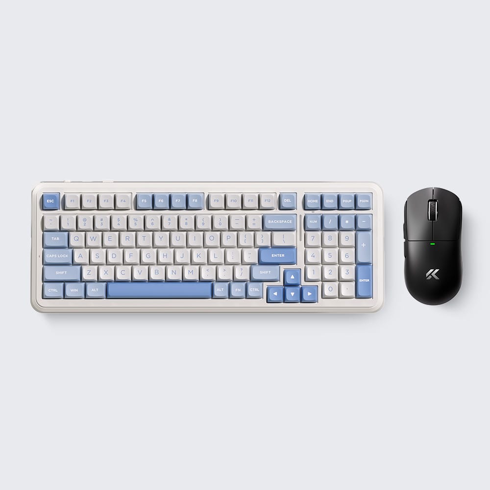 MCHOSE Official Sky Blue / Black MCHOSE K99 V3 Mechanical Keyboard + A5 V3 Gaming & Work Combo