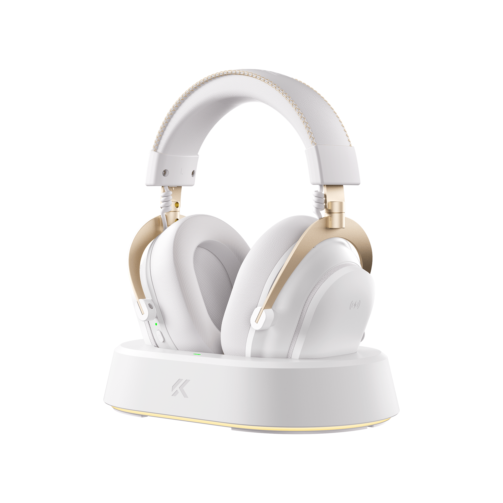 MCHOSE Official White Gold MCHOSE V9 Turbo Magnetic Wireless Gaming Headset