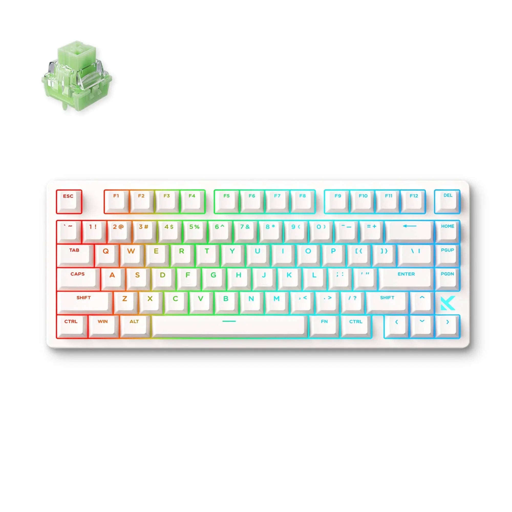 MCHOSE Official White / Starburst Magnetic Switch MCHOSE Jet 75 Hall Effect Magnetic Switch Gaming Keyboard