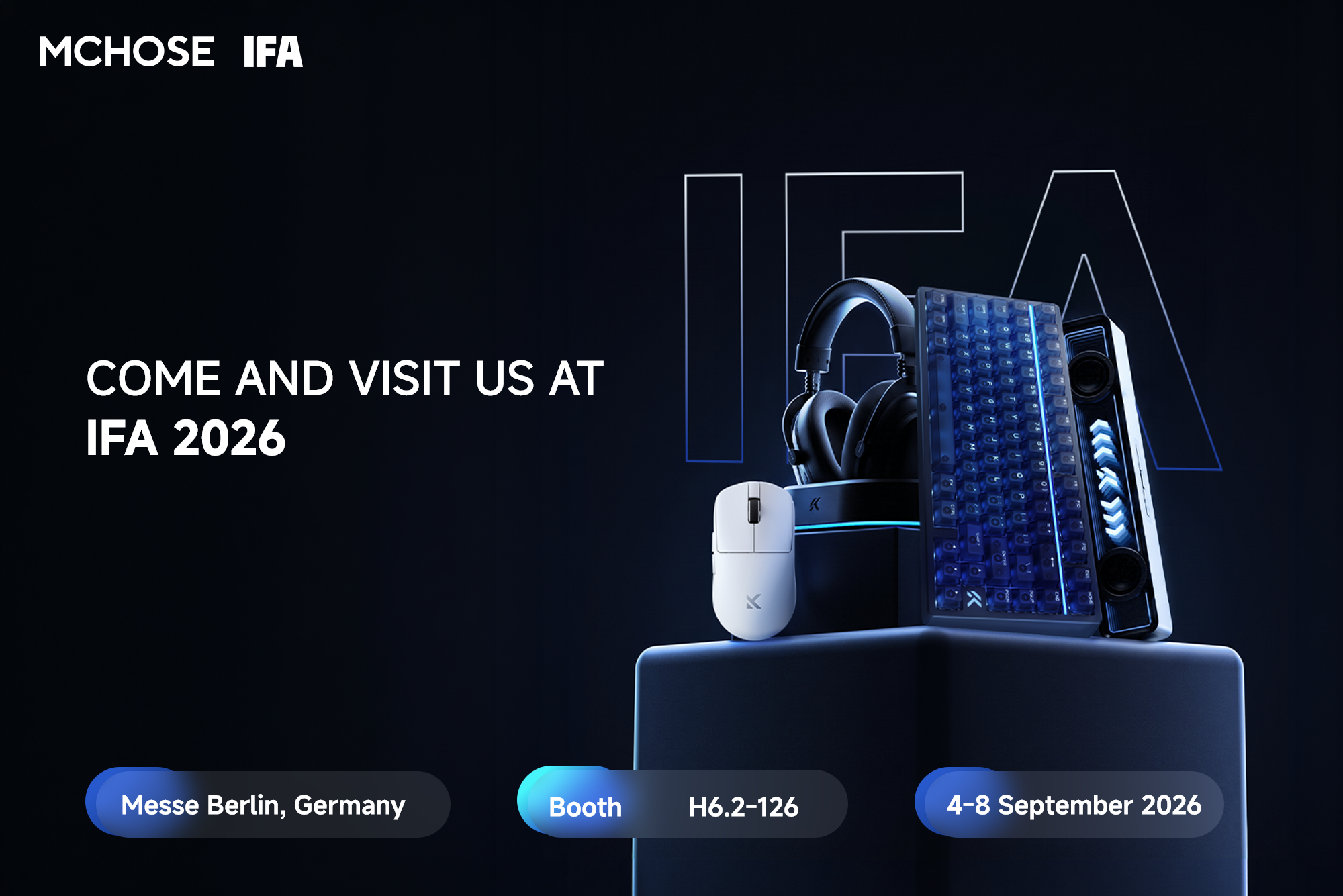 MCHOSE Heads to IFA 2026: Discover What’s Next in Gaming