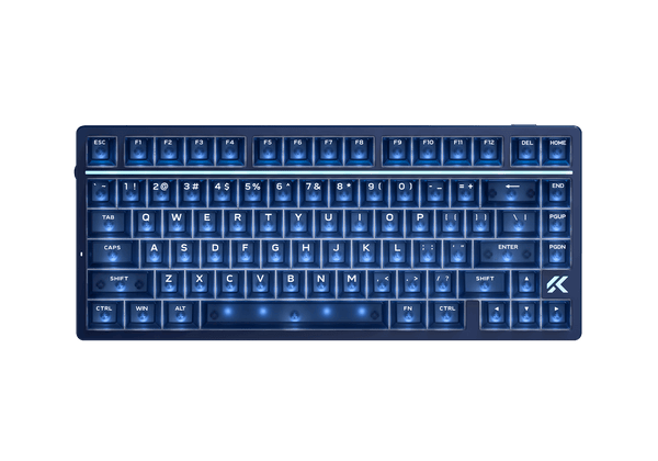 MCHOSE Ace 75 Navy Blue MCHOSE Ace 75 Navy Blue keyboard seen from above