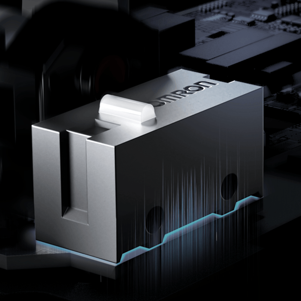 A5_V3_internal_components_including_100M-click_Omron_switches_TTC_gold_encoder_Realtek_MCU_and_500mAh_battery