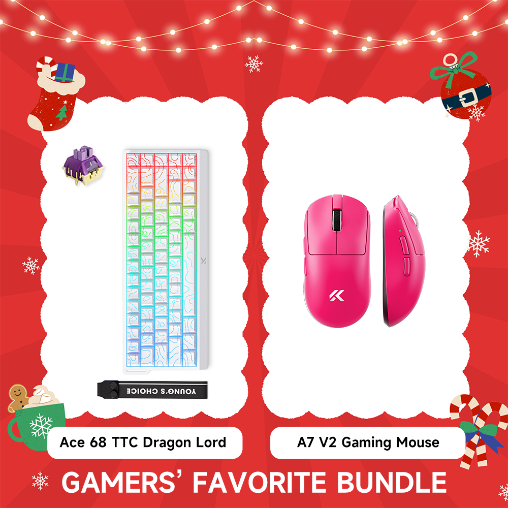 Ace 68 TTC Dragon Lord Magnetic Switch HE Keyboard & A7 V2 Ultra Gaming Mouse