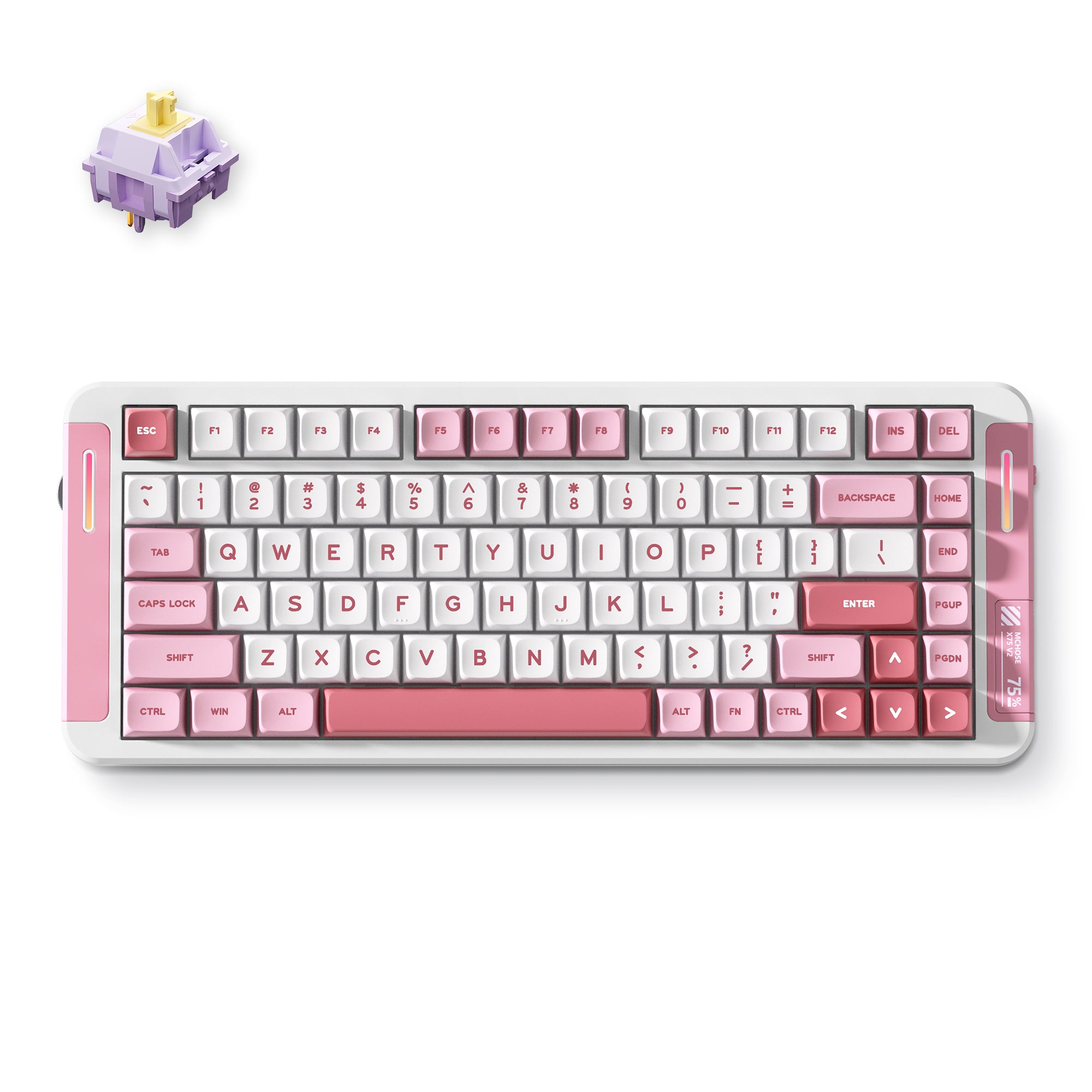 MCHOSE X75 V2 Custom Mechanical Keyboard for Office & Gaming - MCHOSE Official