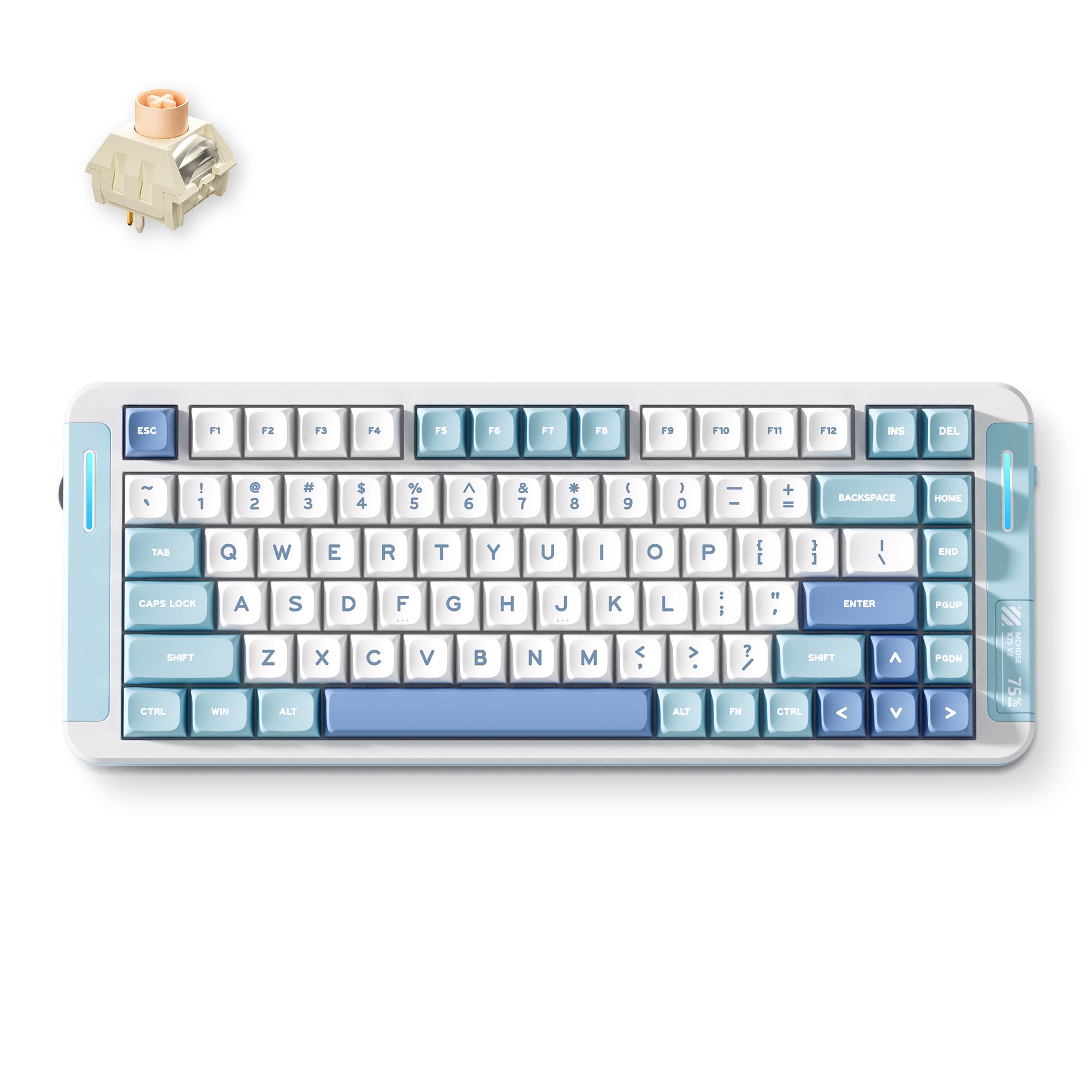 MCHOSE X75 V2 Custom Mechanical Keyboard for Office & Gaming - MCHOSE Official