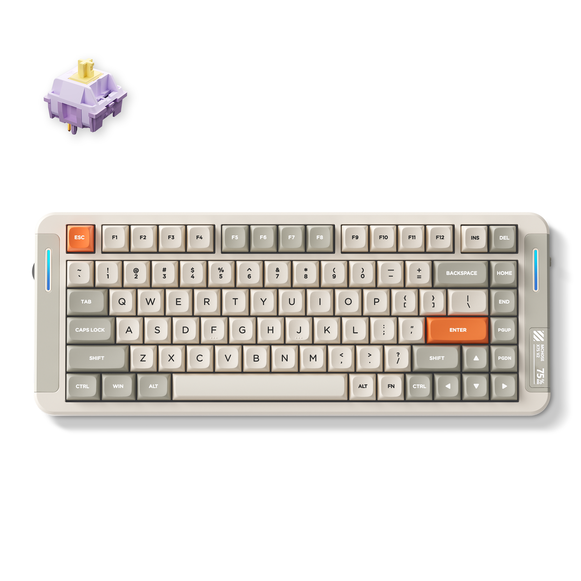 MCHOSE X75 V2 Custom Mechanical Keyboard for Office & Gaming - MCHOSE Official