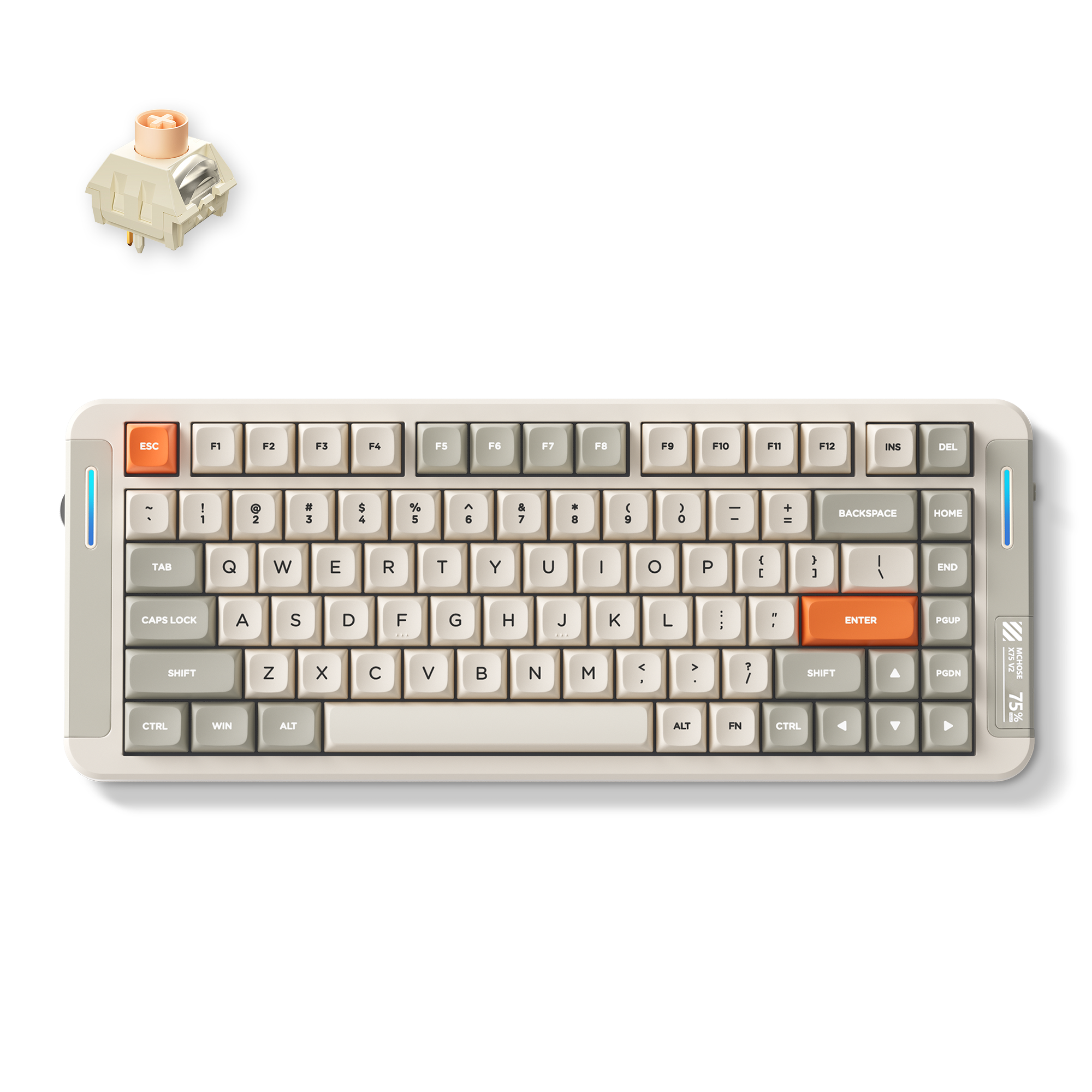MCHOSE X75 V2 Custom Mechanical Keyboard for Office & Gaming - MCHOSE Official