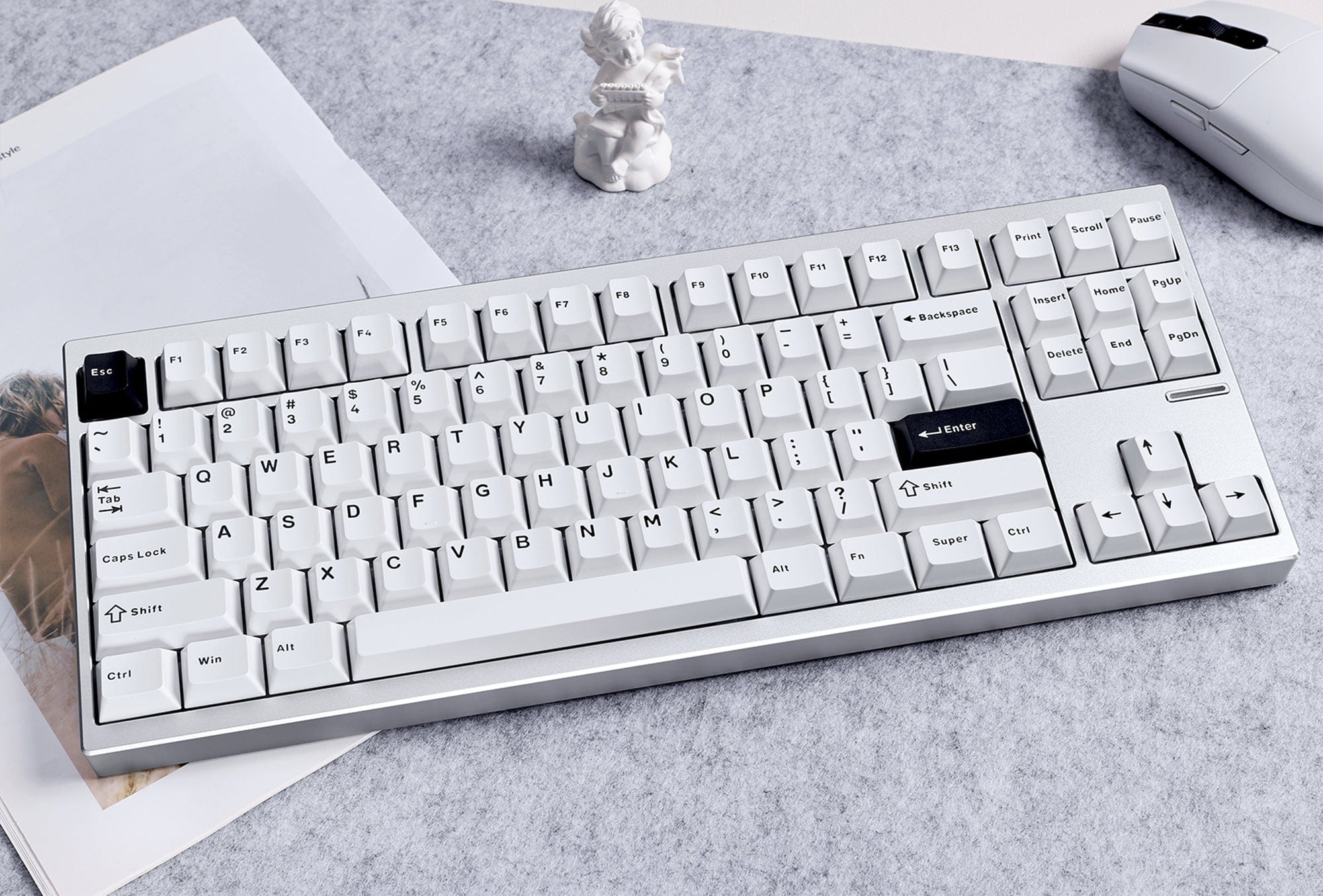 MCHOSE GX87 full CNC aluminum case - 180-mesh silky-smooth surface finish