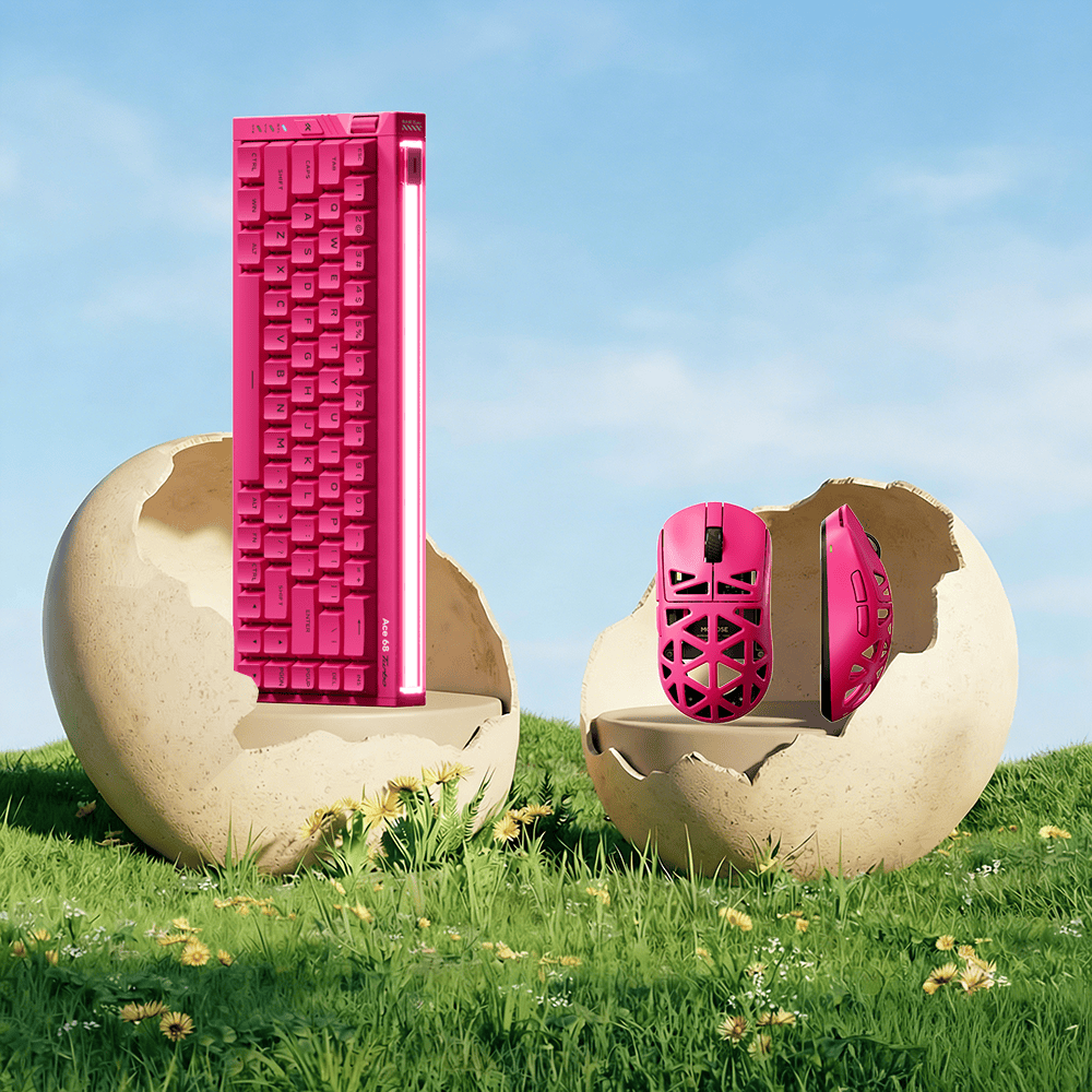 MCHOSE Official Ace 68 Turbo Magnetic Keyboard & A7X Ultra Gaming Mouse Bundle